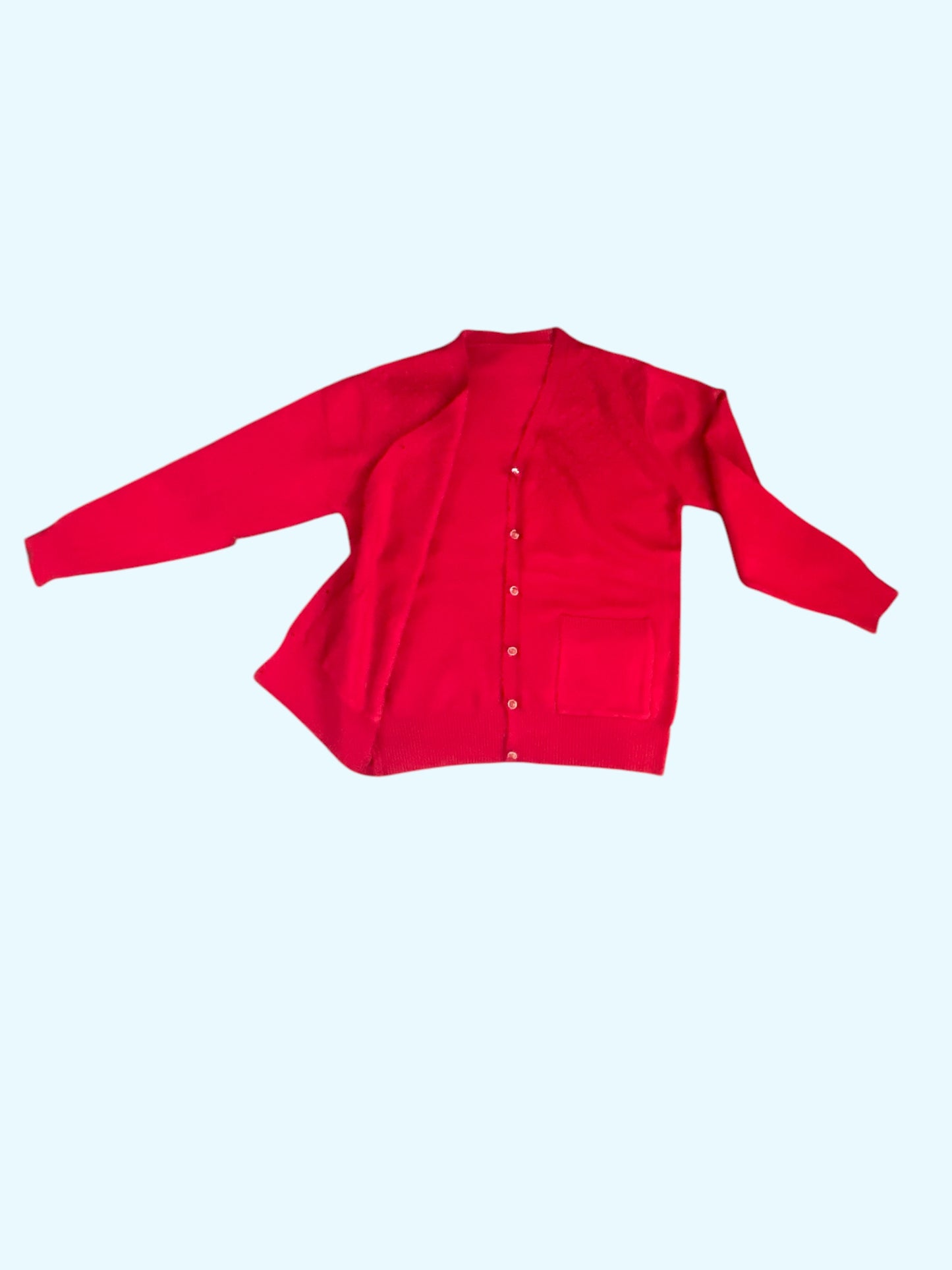 V-neck cardigan sweater