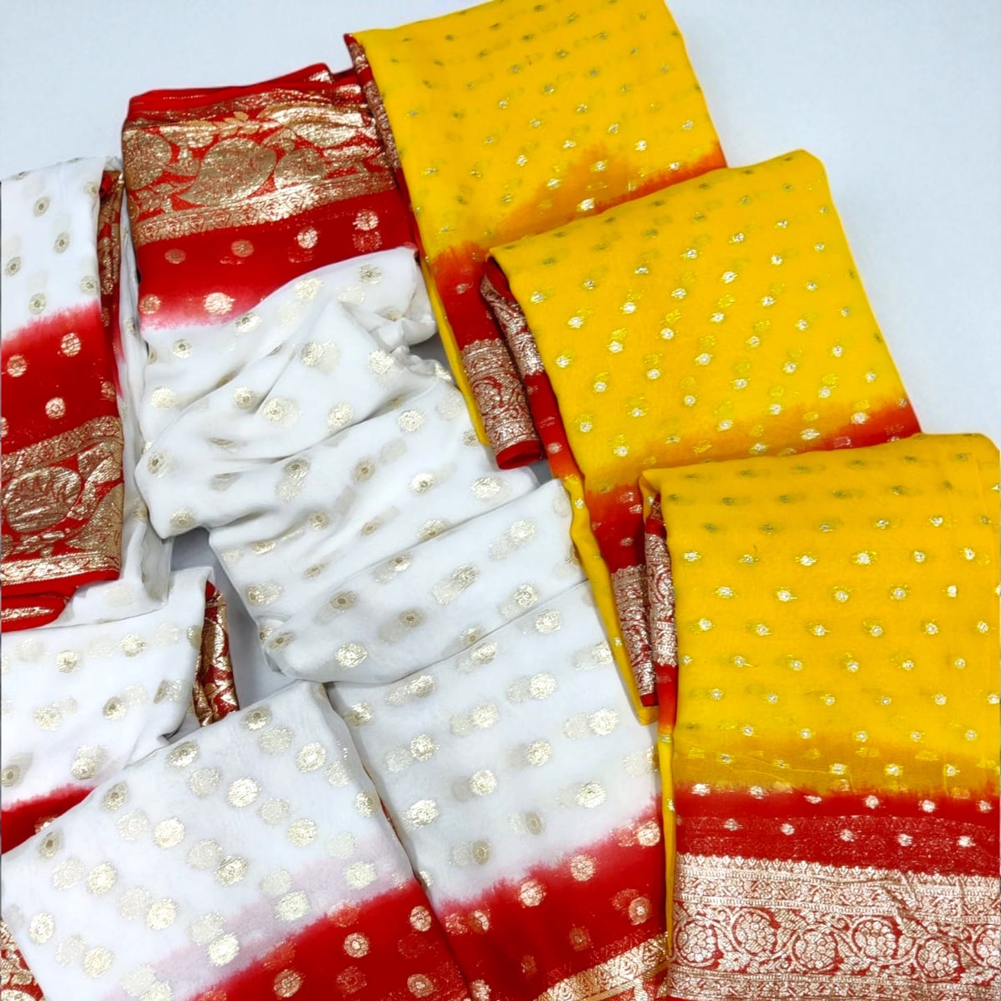 Pure banarashi georgette sari only