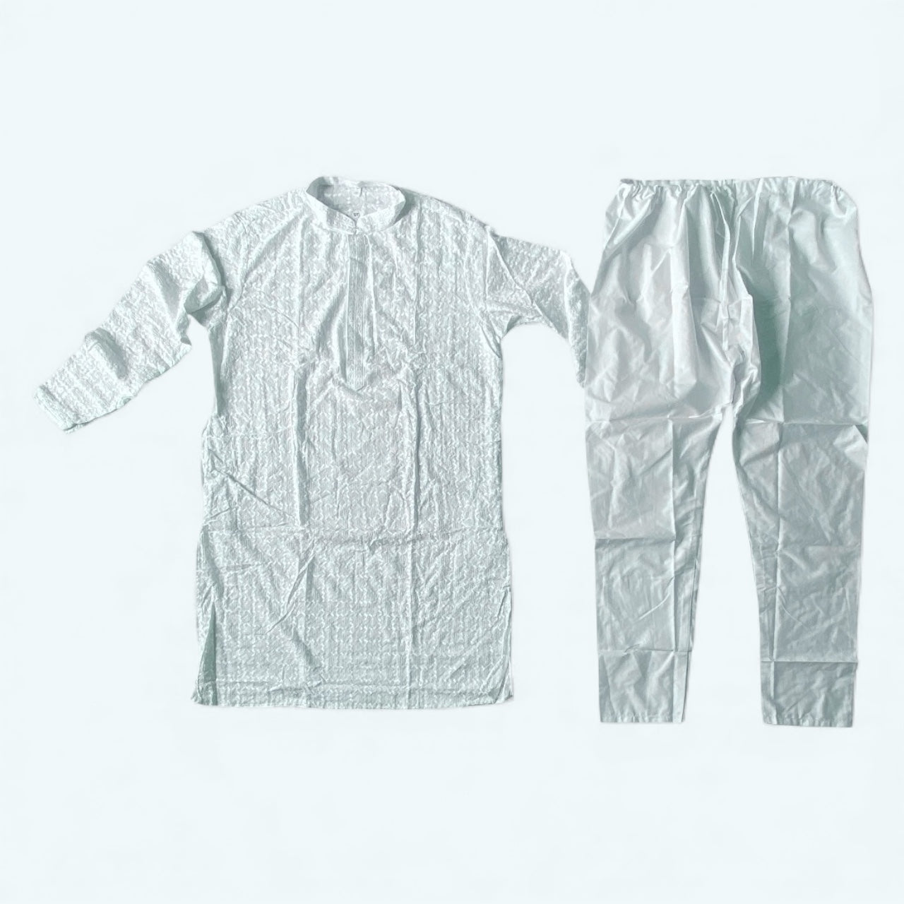 Plus size chikankari kurta set sequins