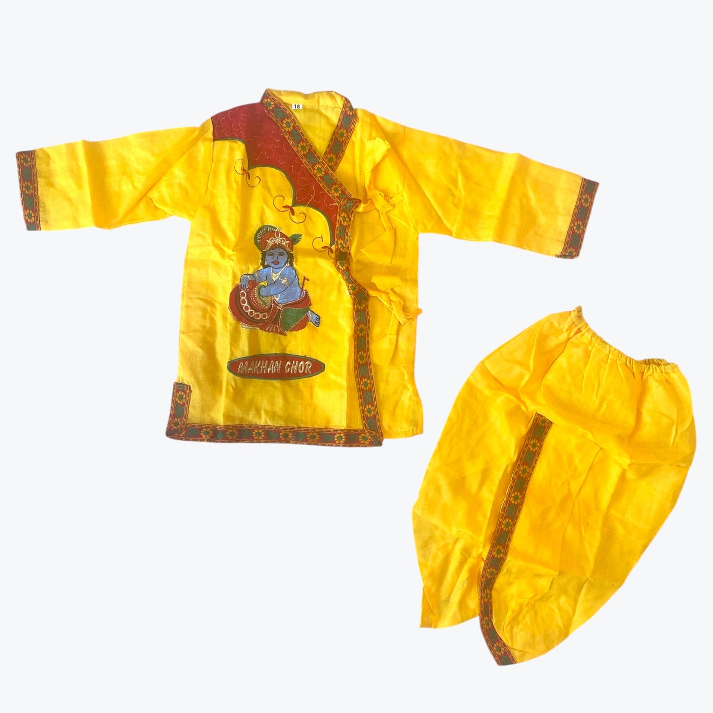 Radha krishna dhoti kurta set