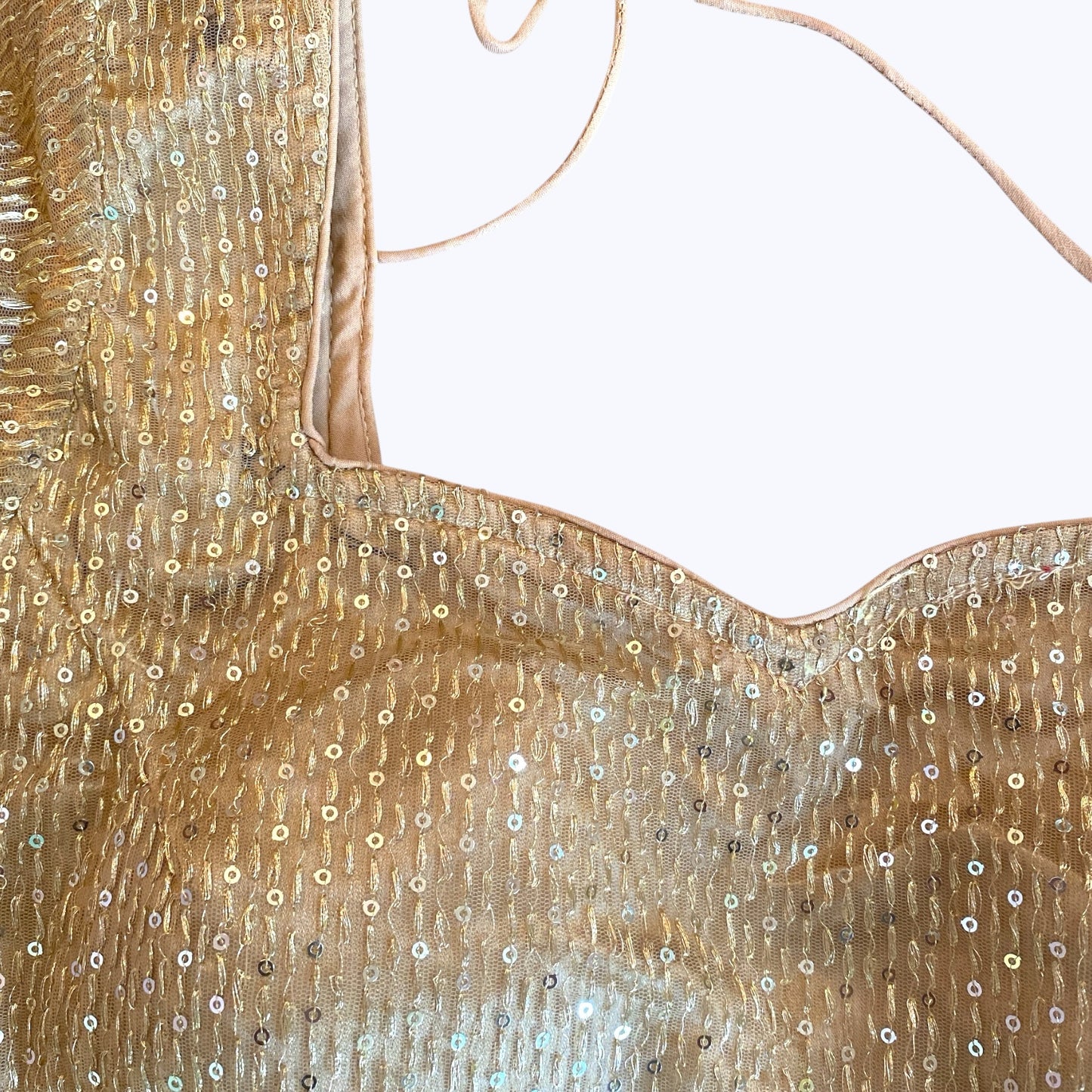 Sequins long sleeve blouse