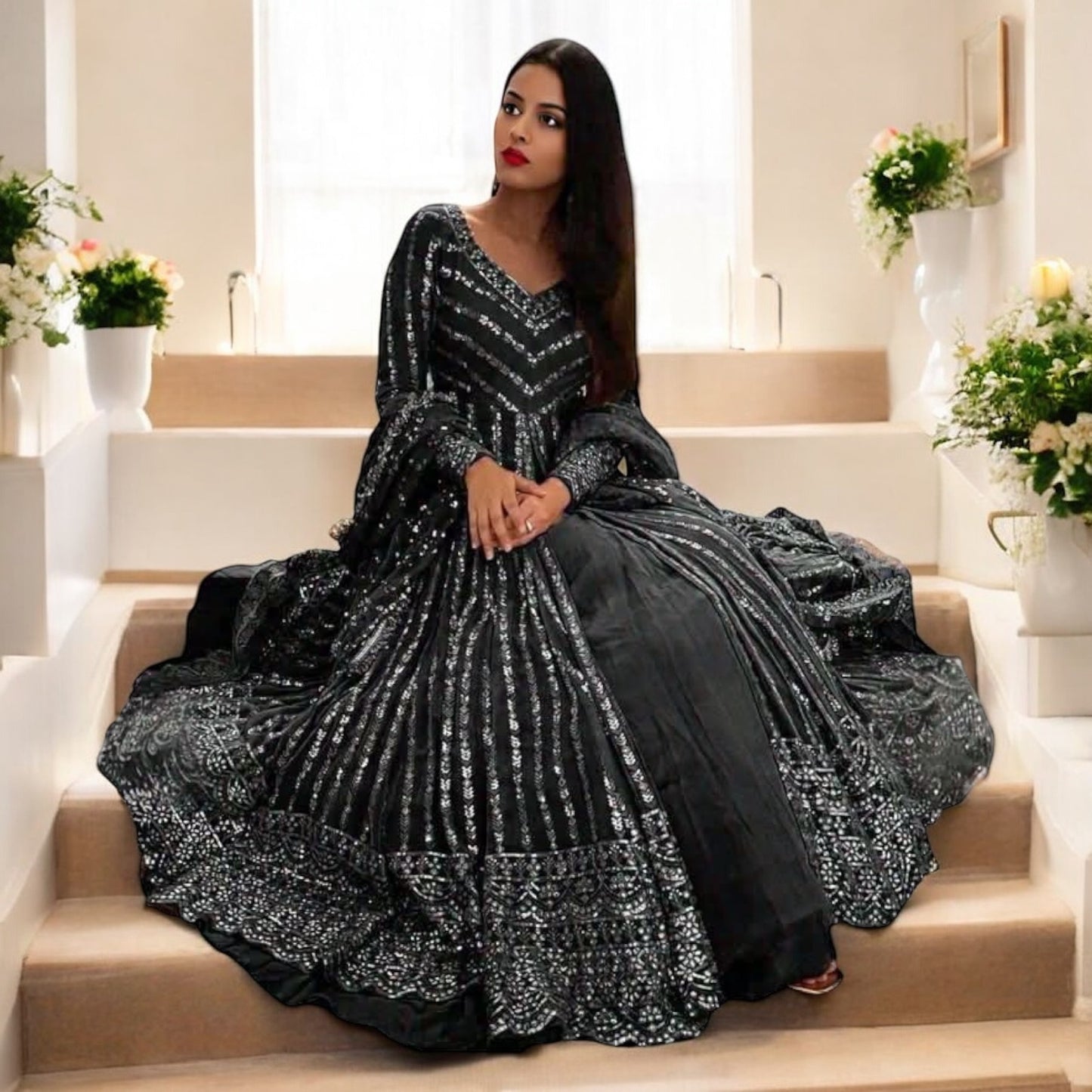 Long top lehenga