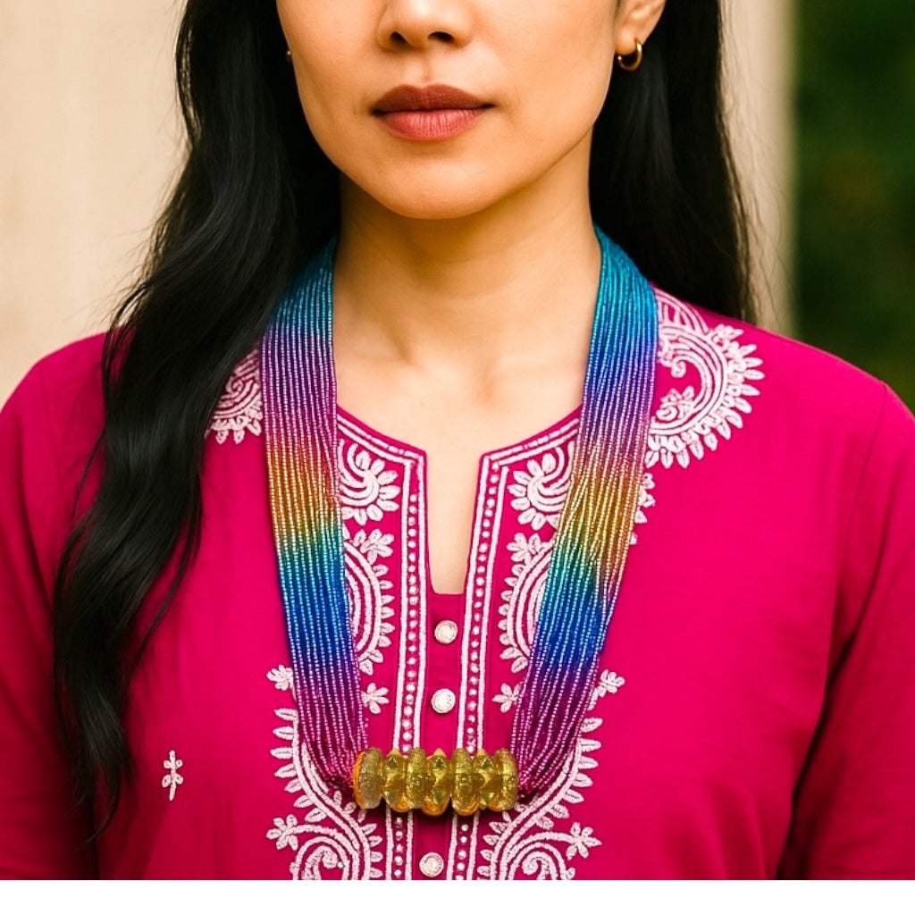 Nepali ethnic necklace potey