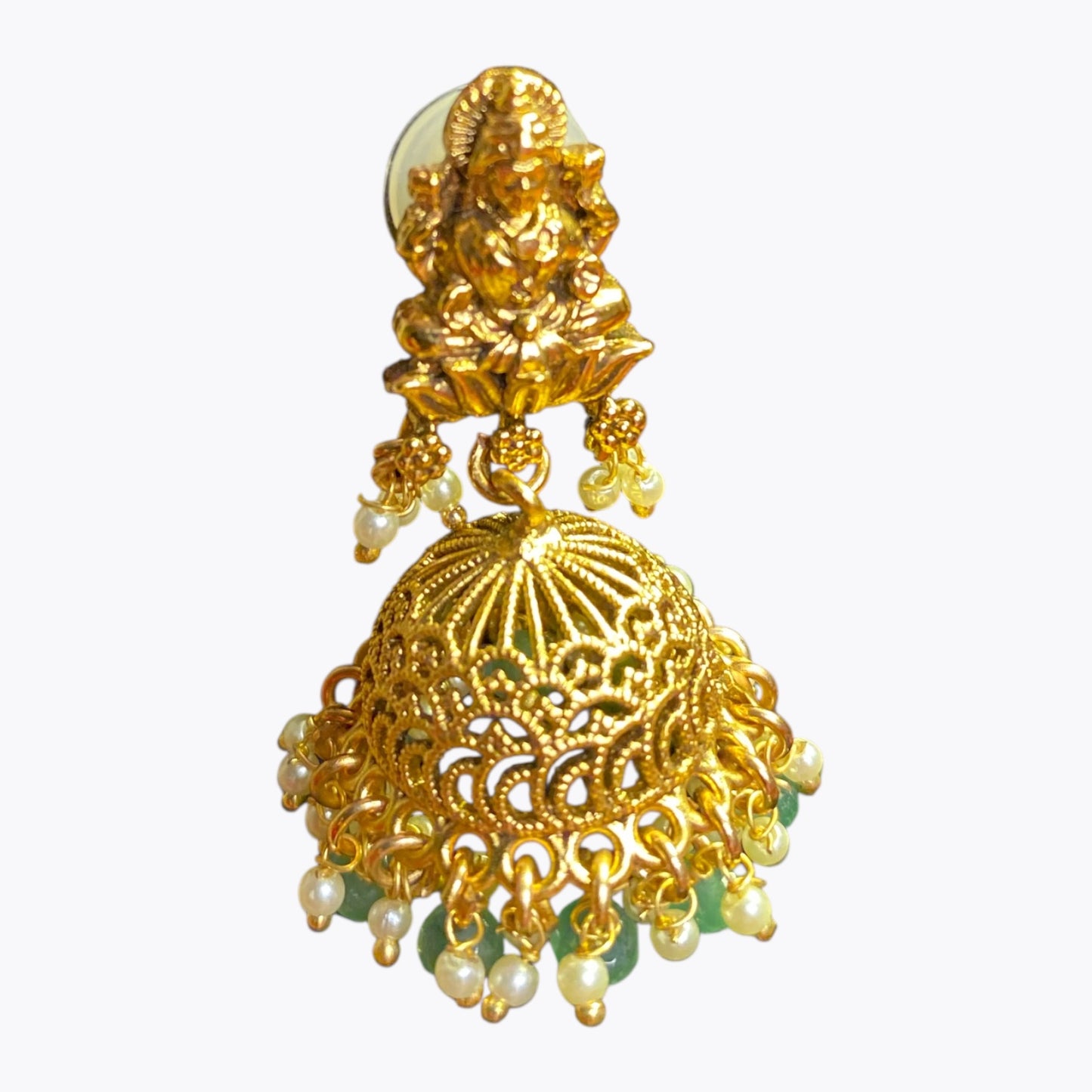 Goddess Laxmi temple neclace and earrings sets