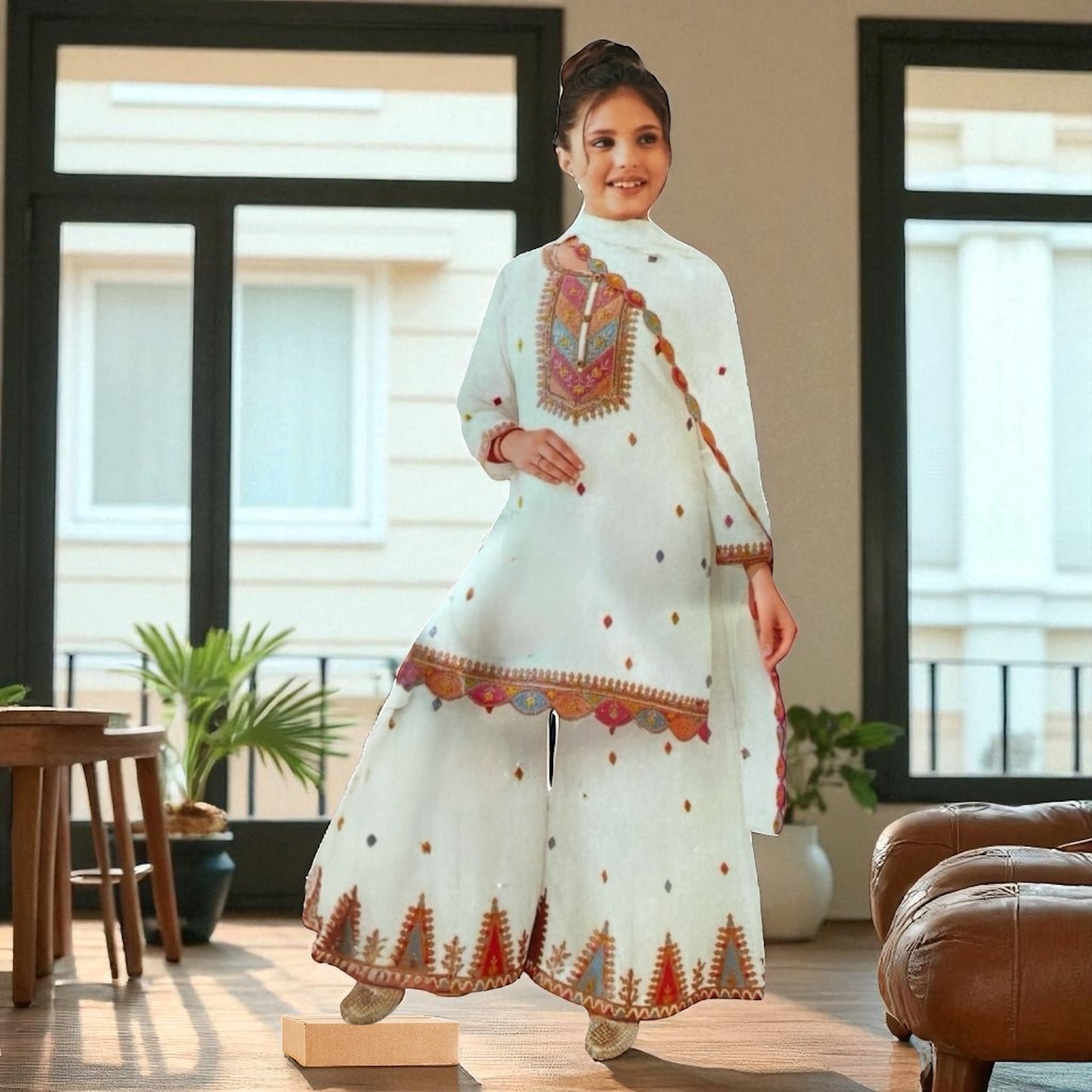 Priya creation plazo set