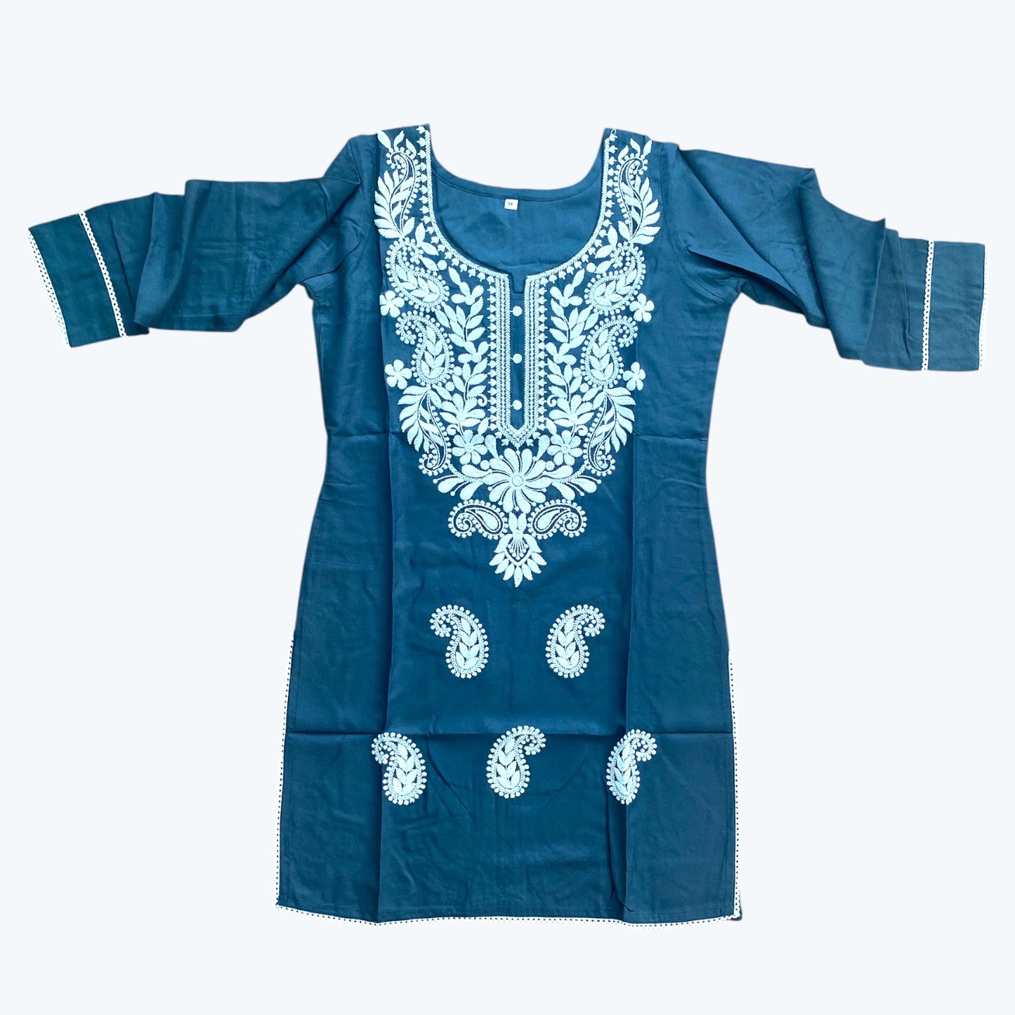 Chikankari kurti top only.