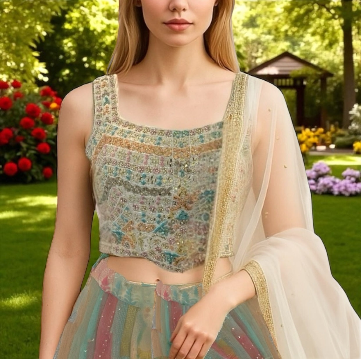 Multicolor lehenga