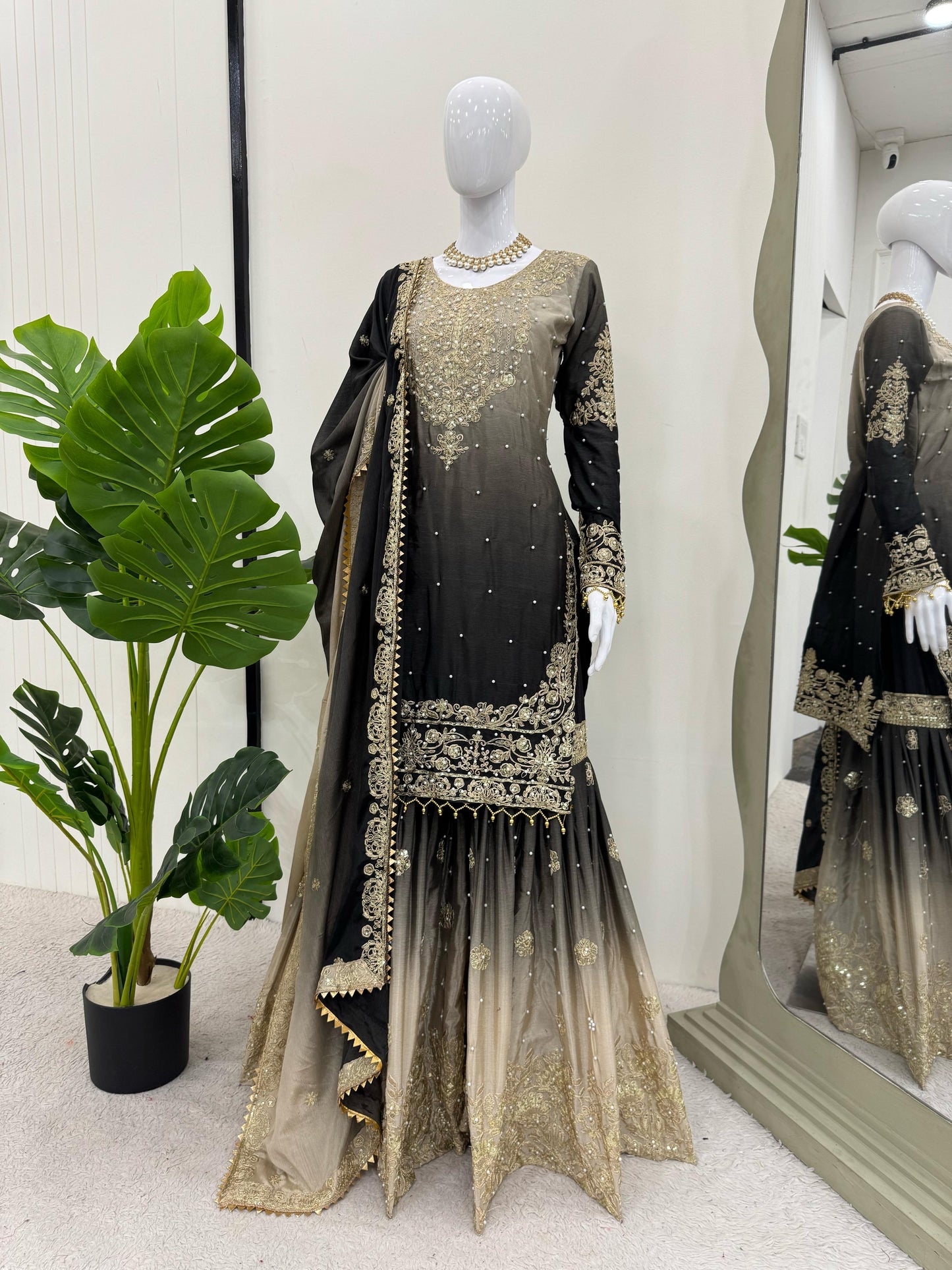 BOLLYWOOD SUIT INDIAN WEDDING SALWAR KAMEEZ PARTYWEAR