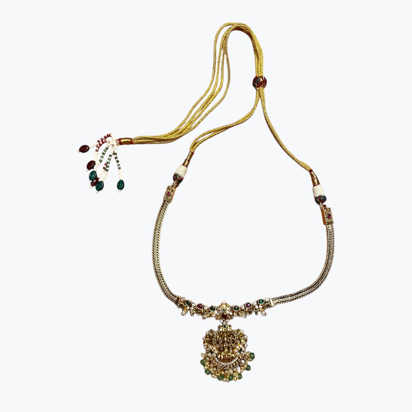 Goddess Laxmi temple neclace and earrings sets