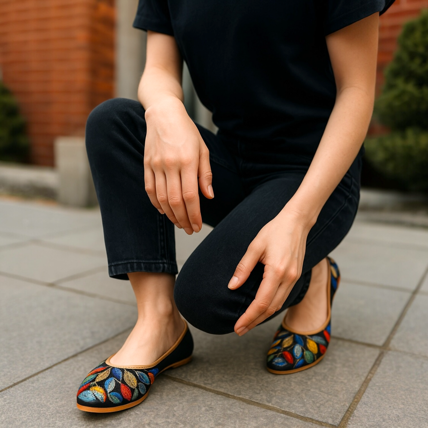 Mehka Juttis embroidered