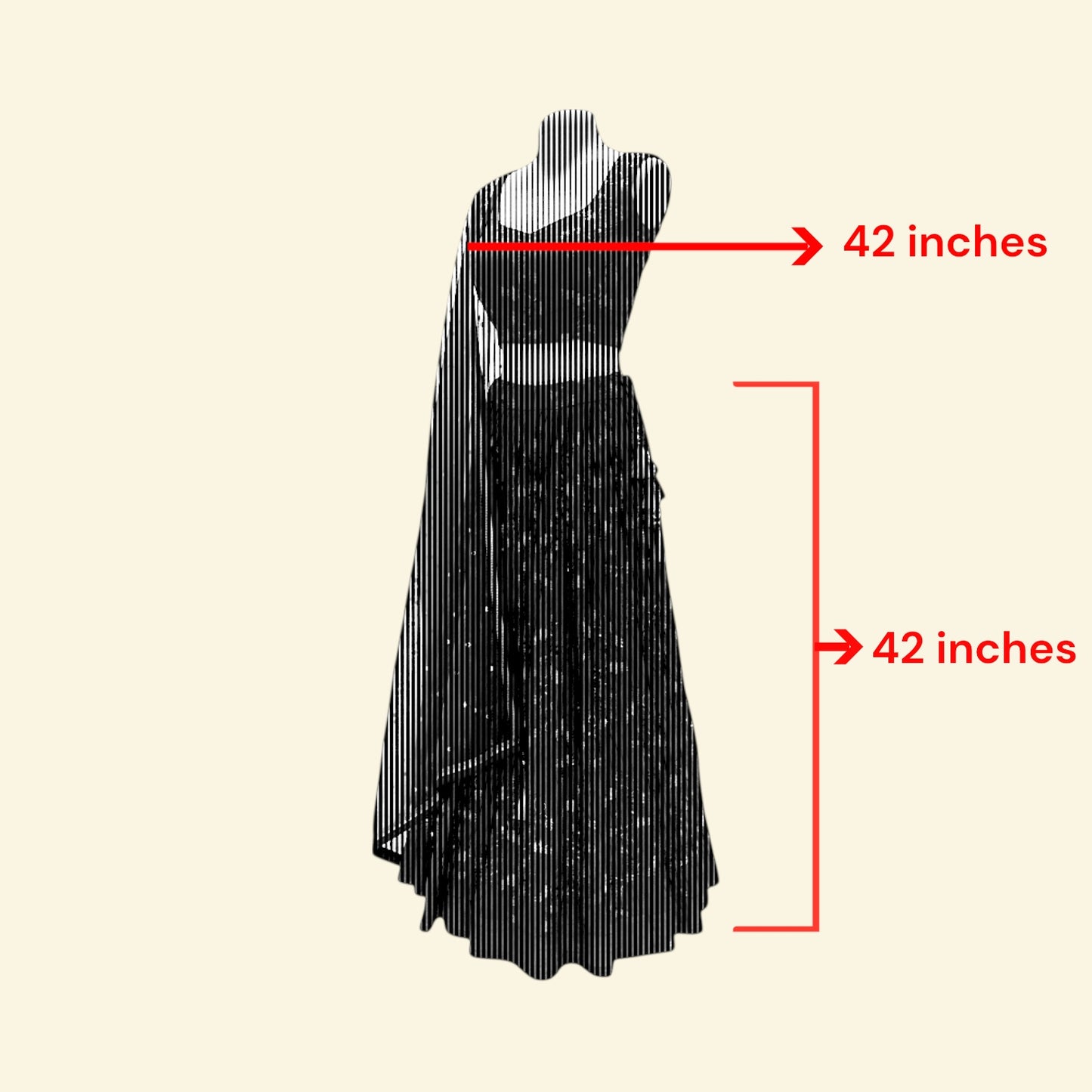 Zari and crystal-embroidered lehenga choli set