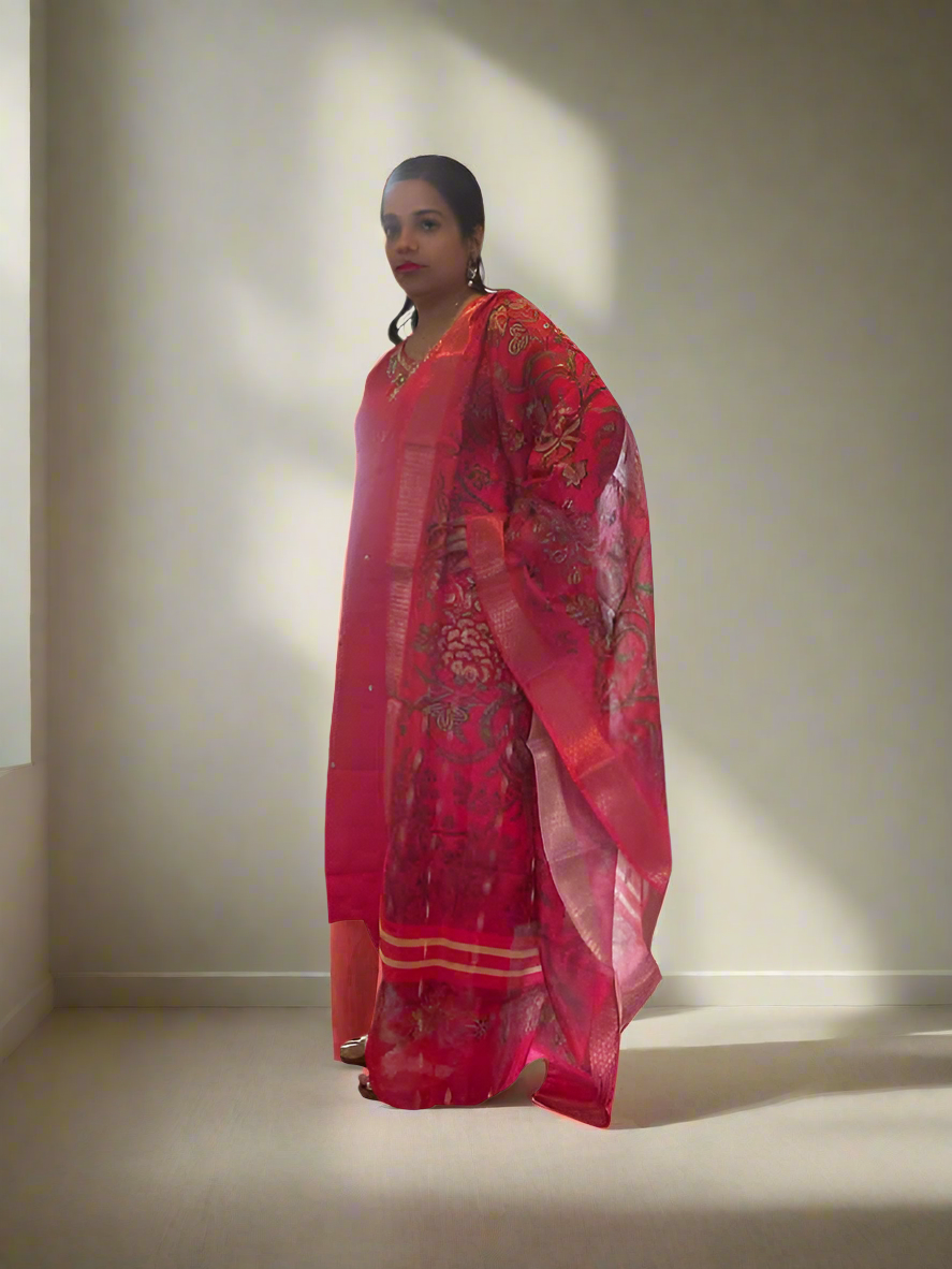 Cotton kurta 3 piece set