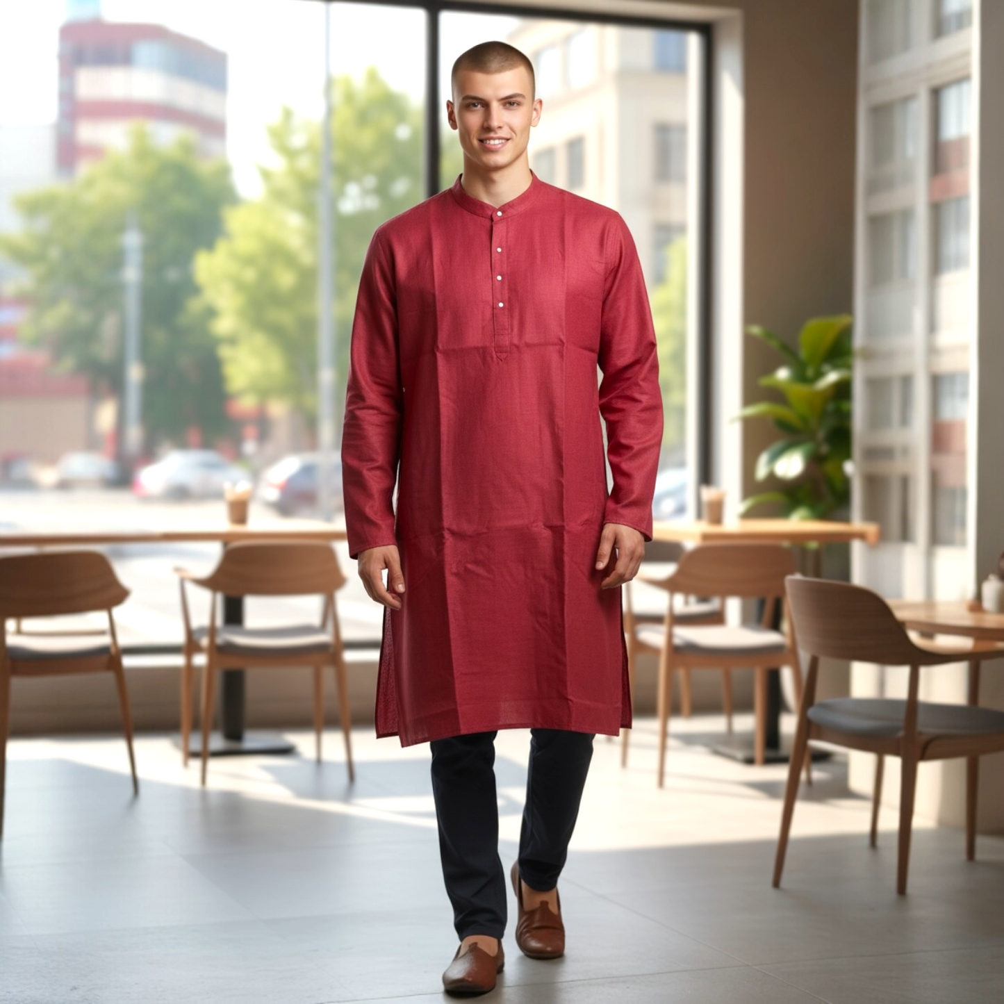 Men’s plain kurta top only