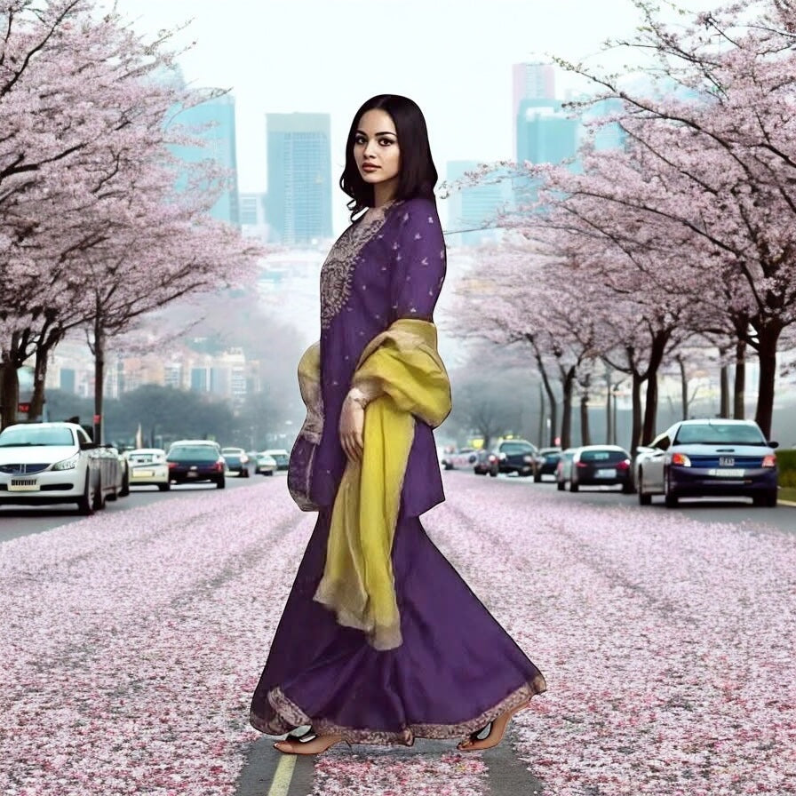 Embroidery Sequence Work Salwar Suit