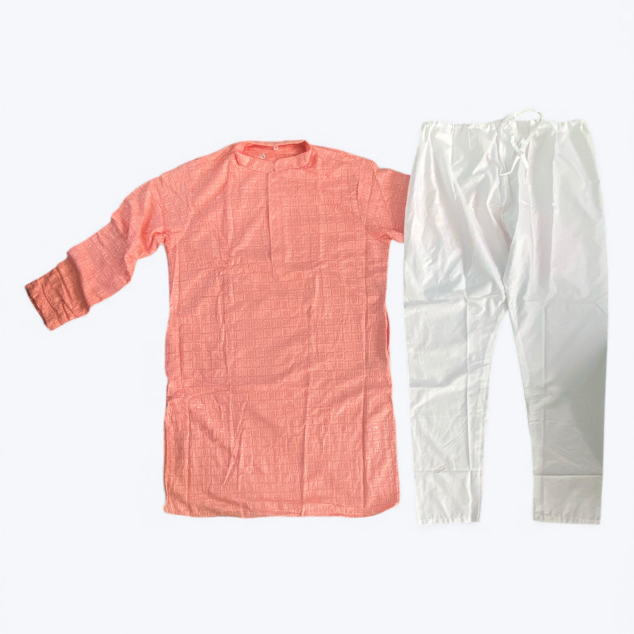Plus size chikankari kurta set sequins