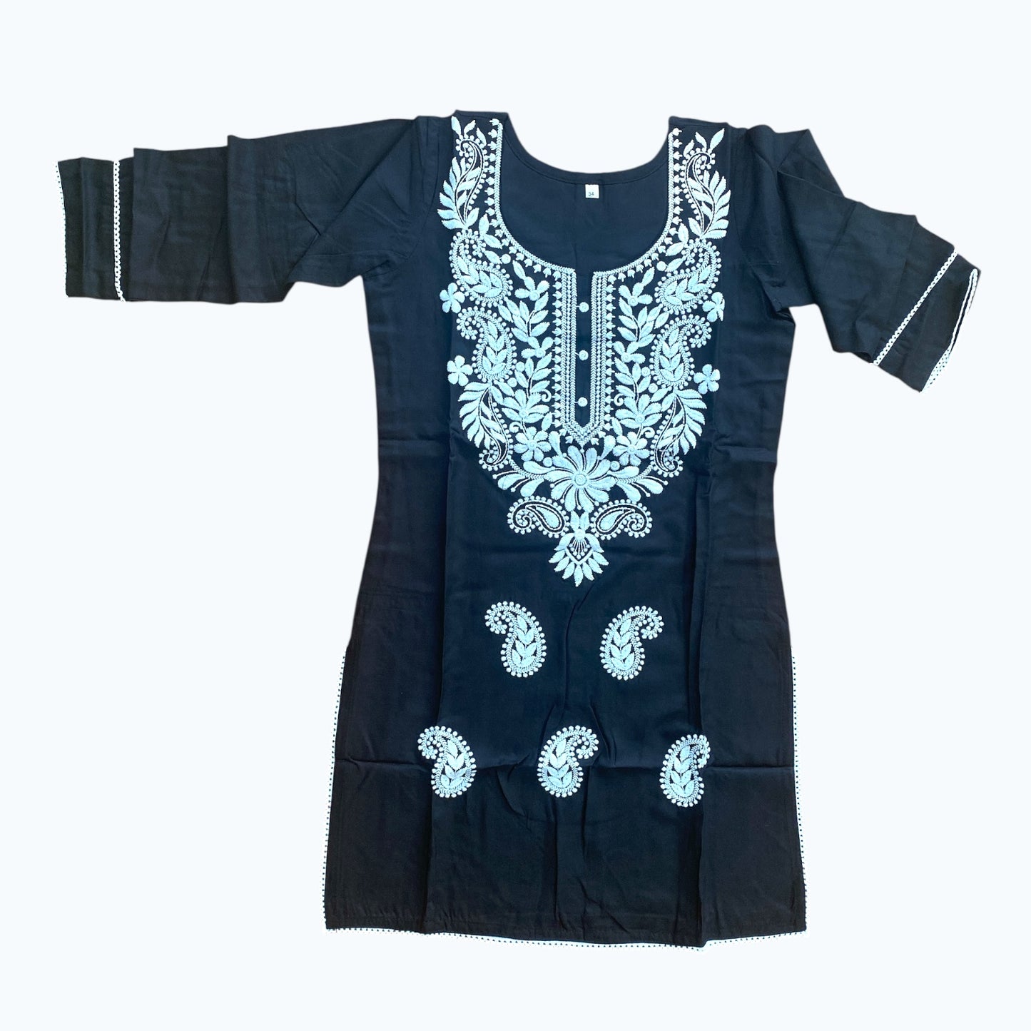 Chikankari kurti top only.