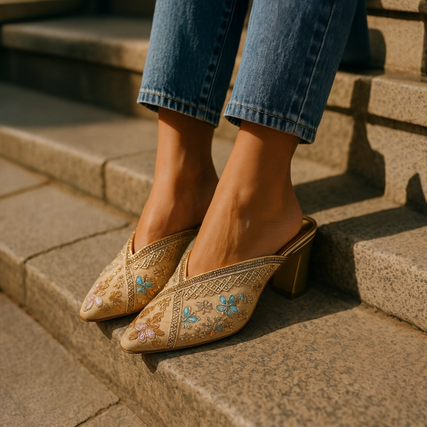 D&D Floral sandals