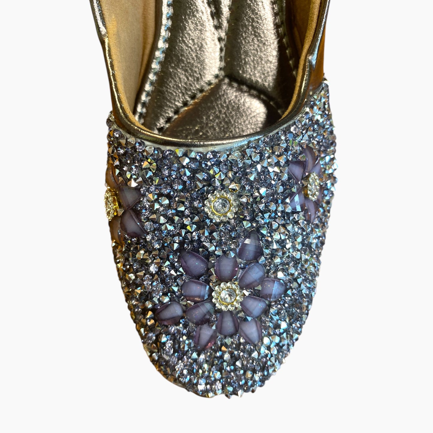 Perfect gold slip on shoe women