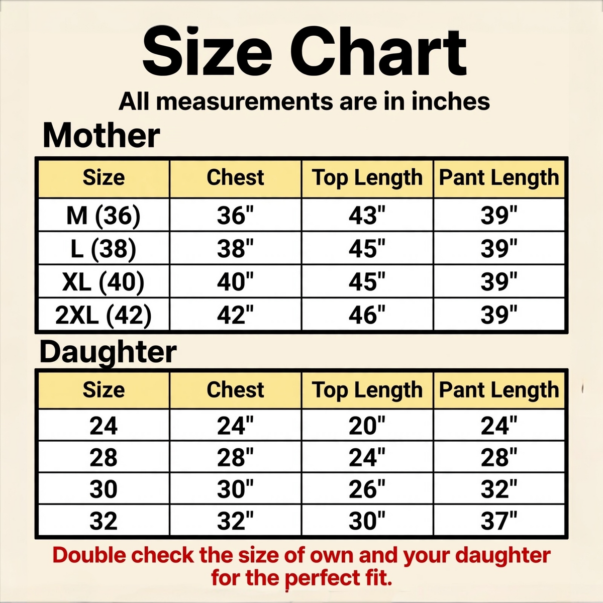 Monochromatic Mother-daughter matching set