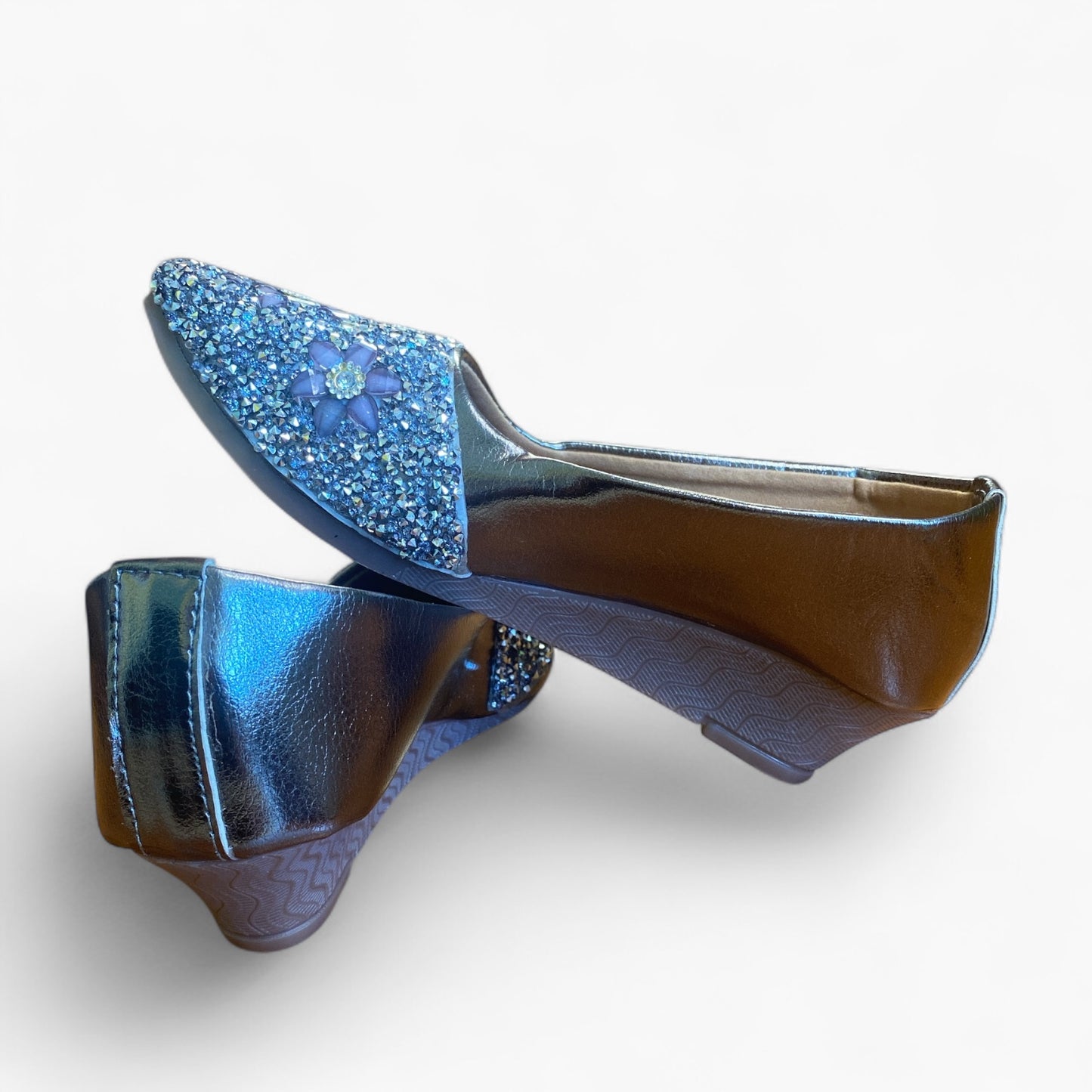 Perfect gold slip on shoe women