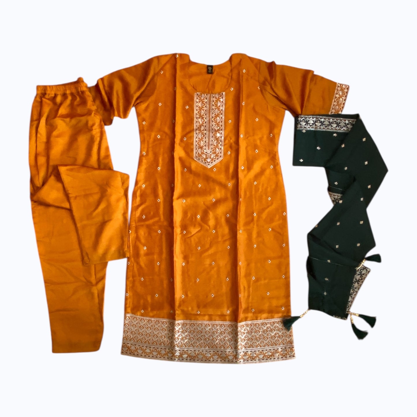 Big size silk kurta