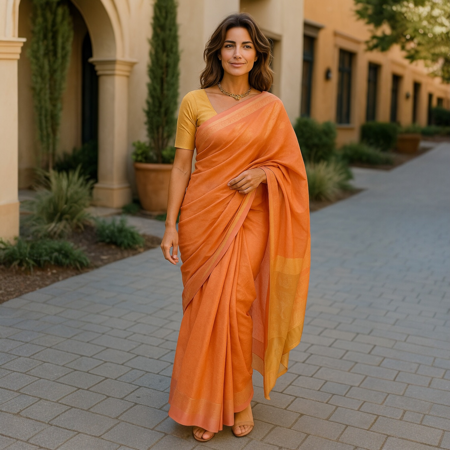 Banarashi sari with blouse