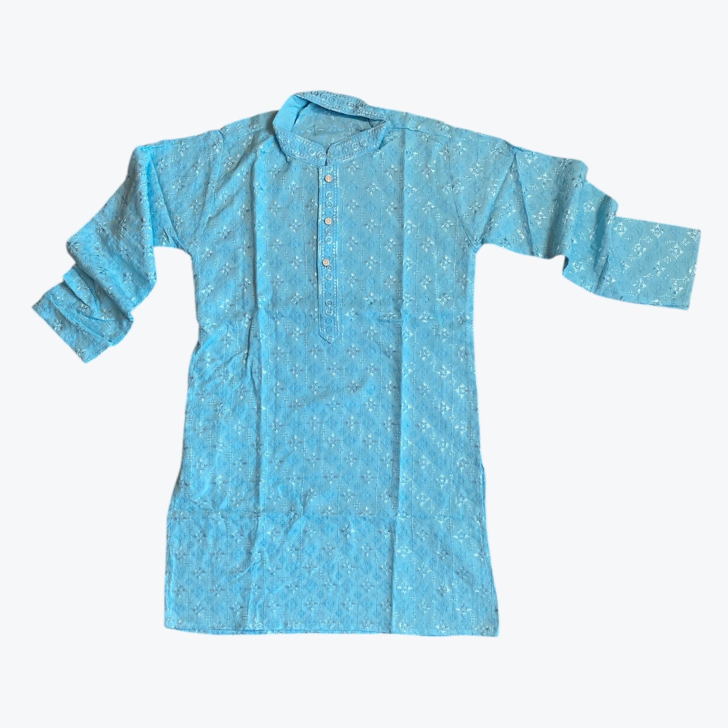 Chikankari father-son family combo set