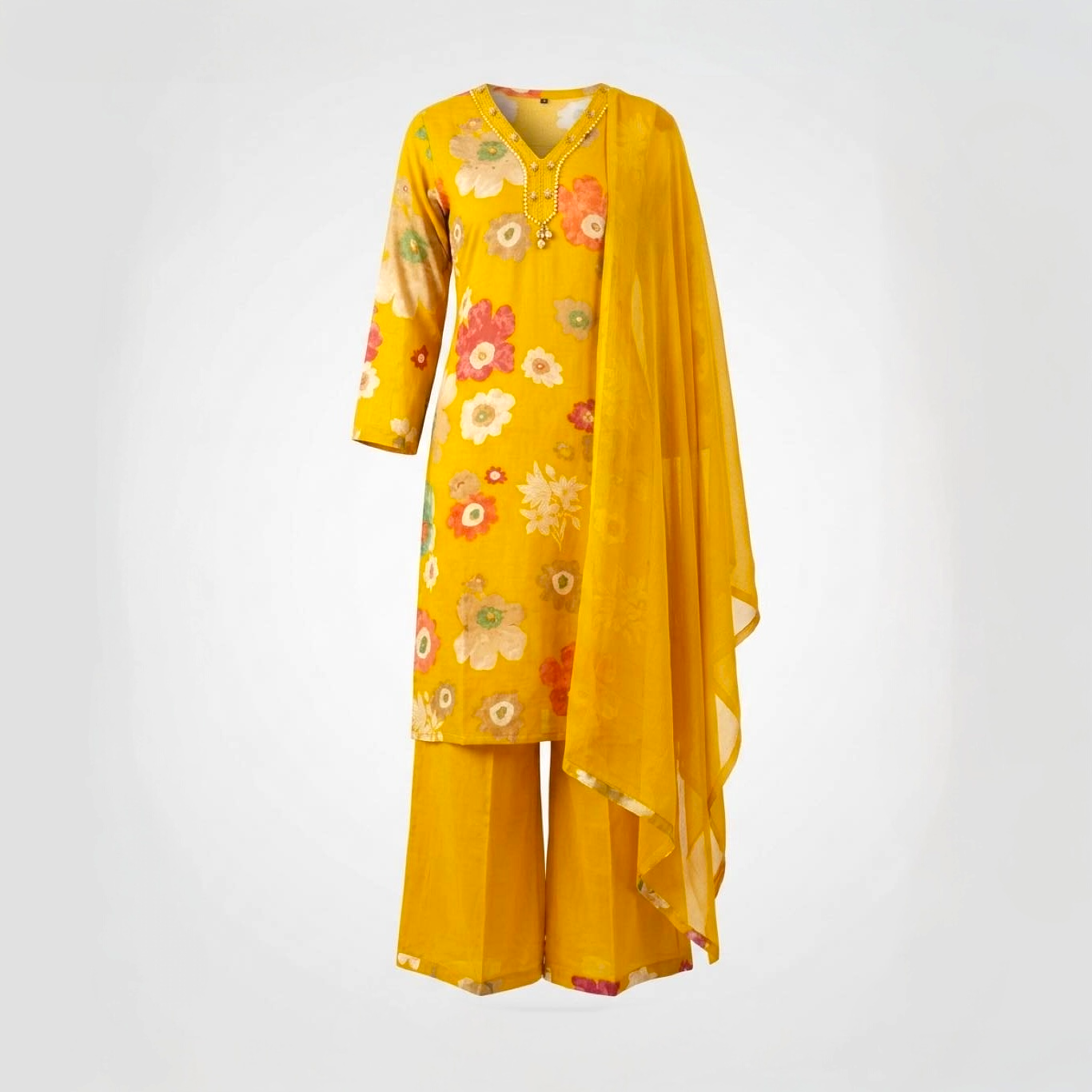 Mughal Floral Motif Kurta set