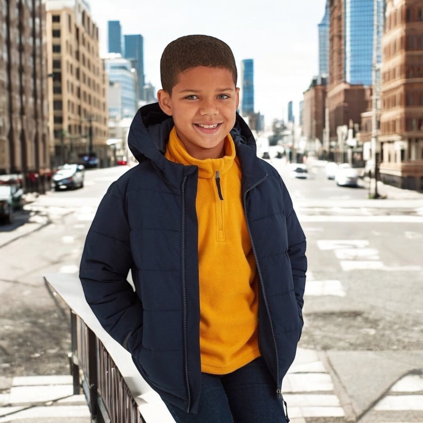 Eten hooded Puffer Jackets for kids