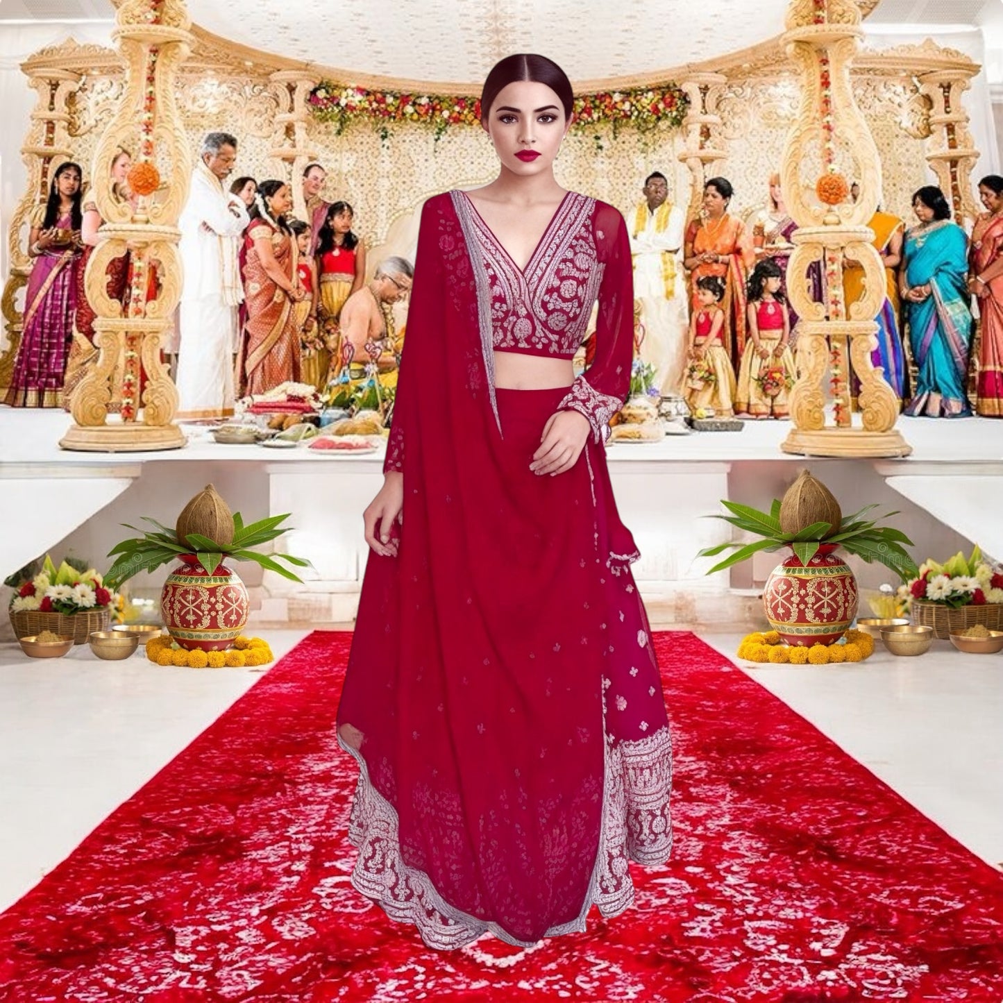 Lehenga choli customized