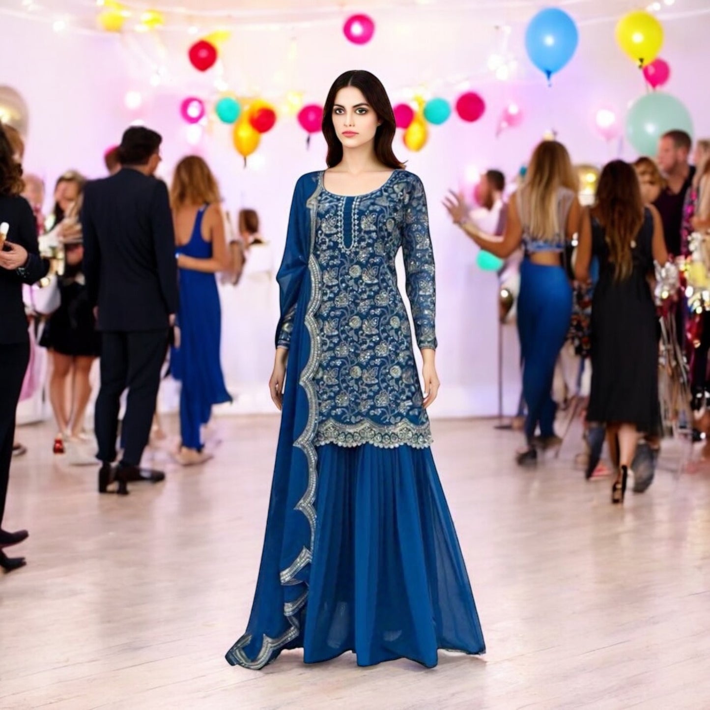 SALWAR KAMEEZ INDIAN WEDDING PARTY WEAR BOLLYWOOD KURTI SHARARA