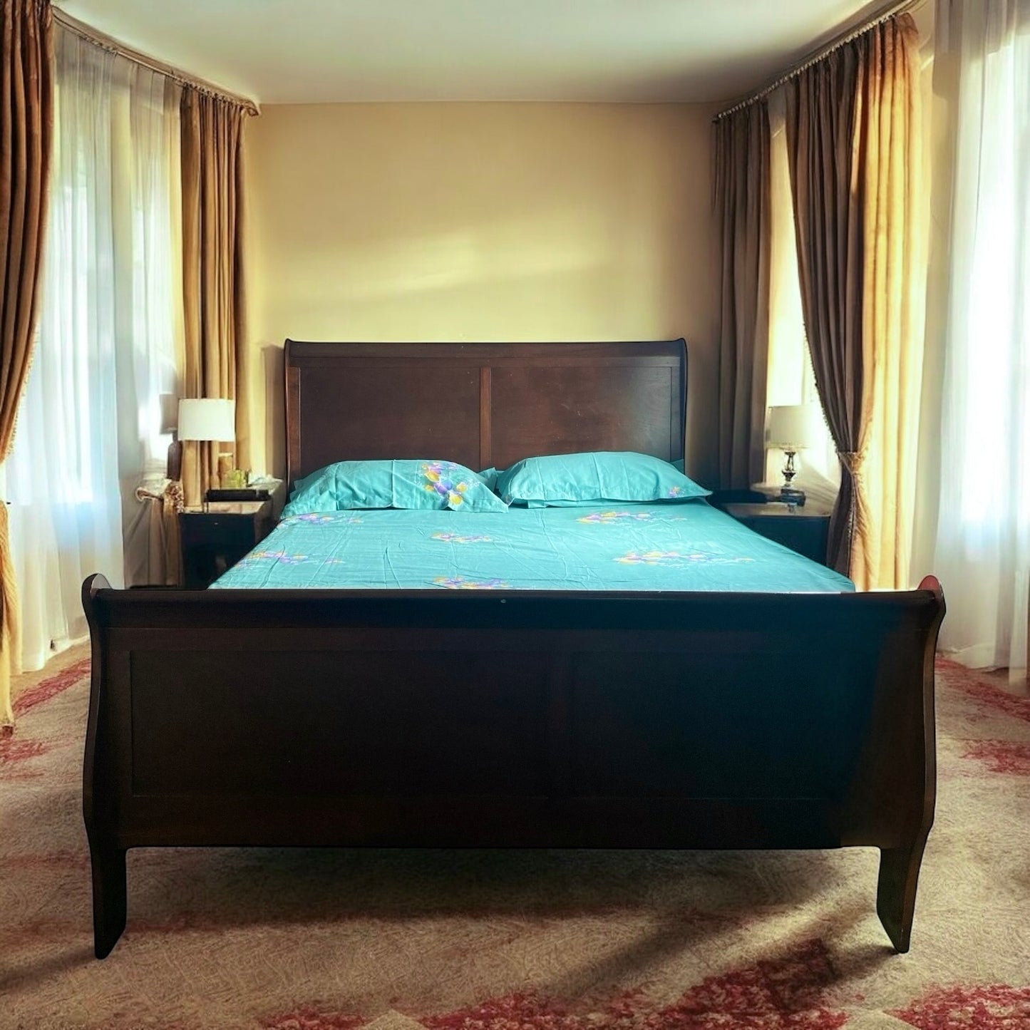 Floral bed sheets & pillow casses