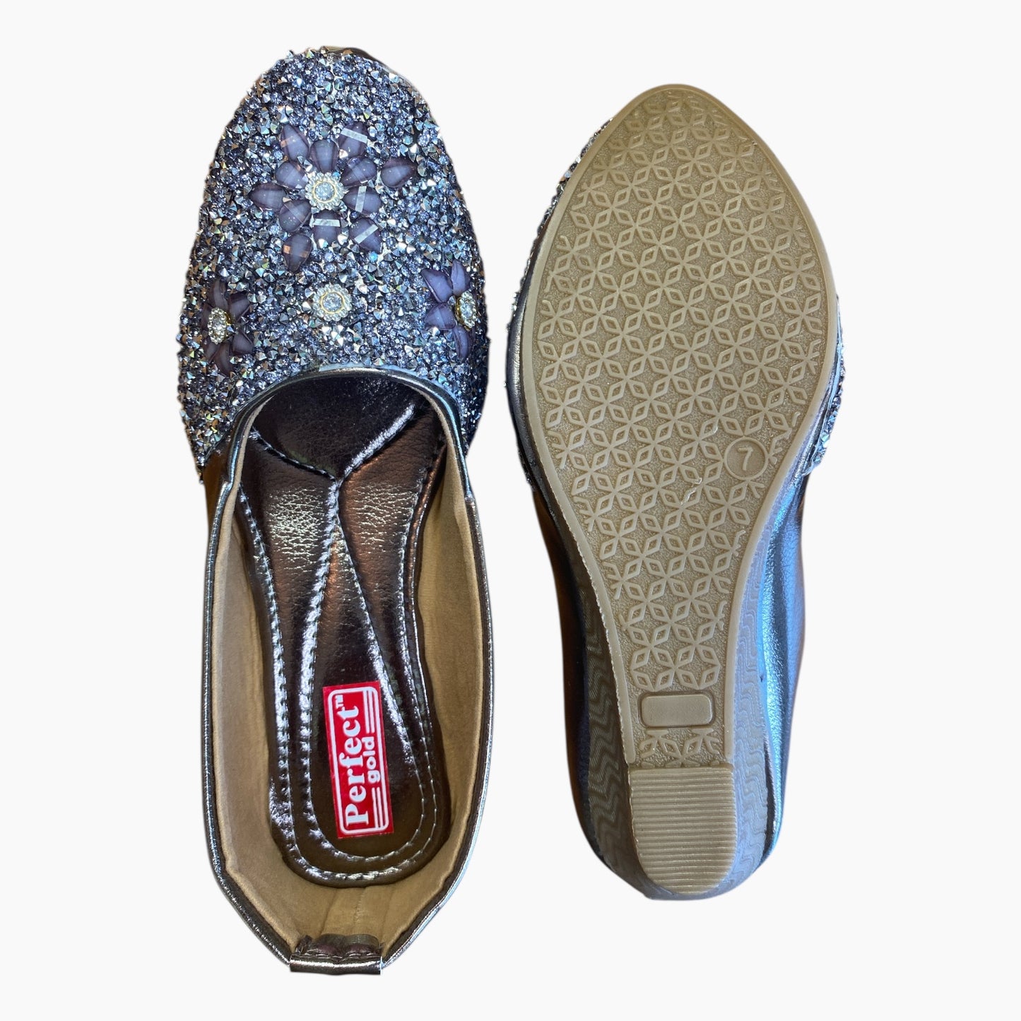Perfect gold slip on shoe women
