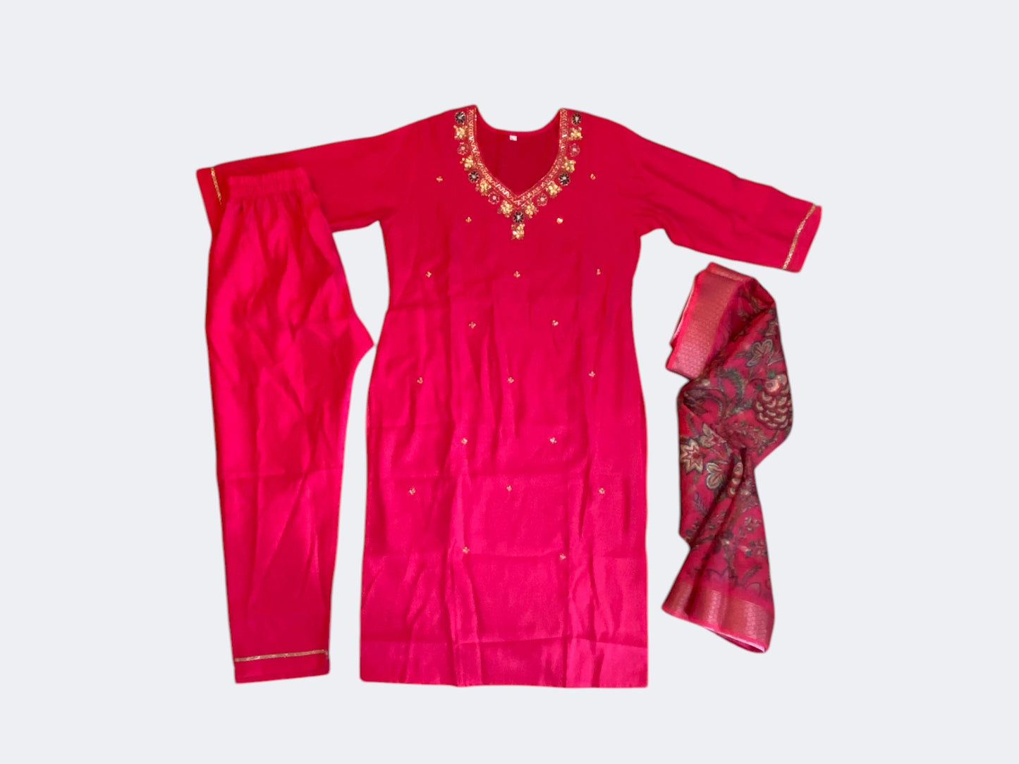 Cotton kurta 3 piece set