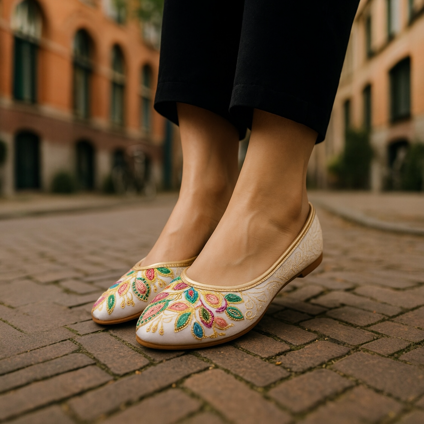 Perfect gold shoes women