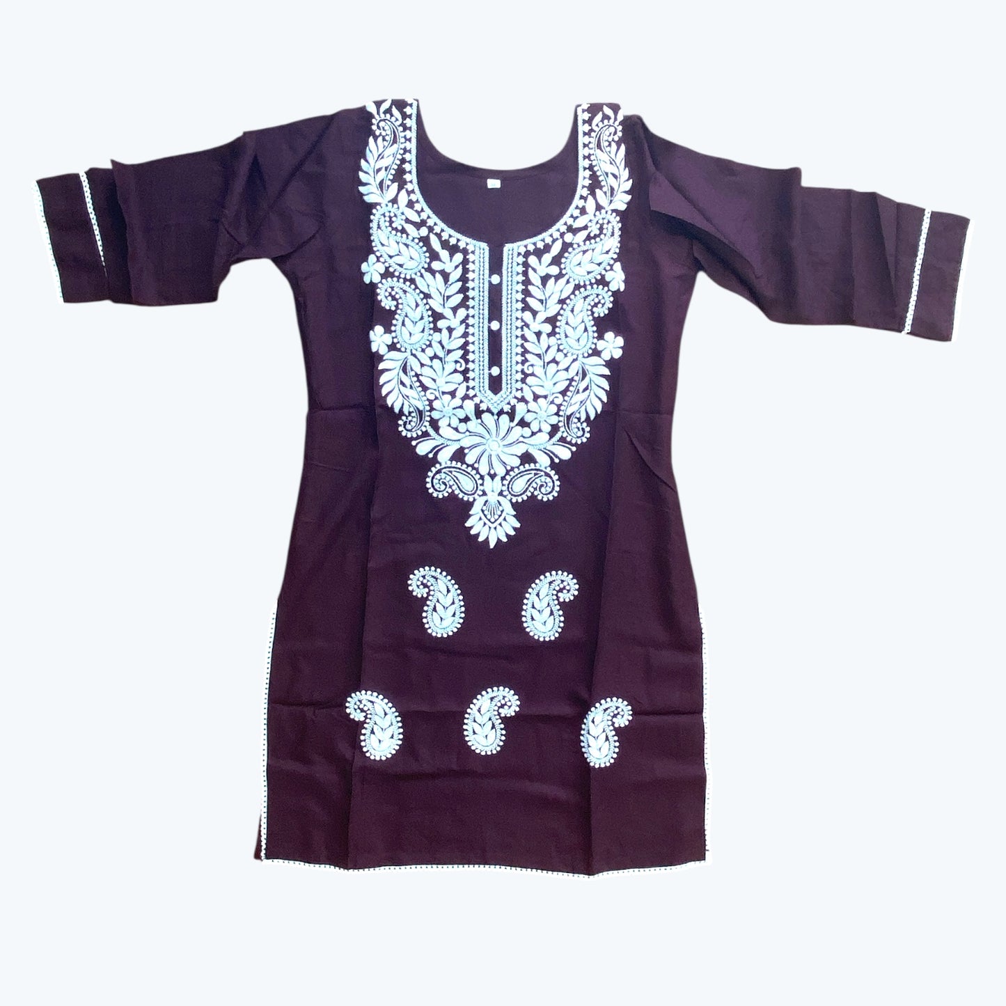 Chikankari kurti top only.