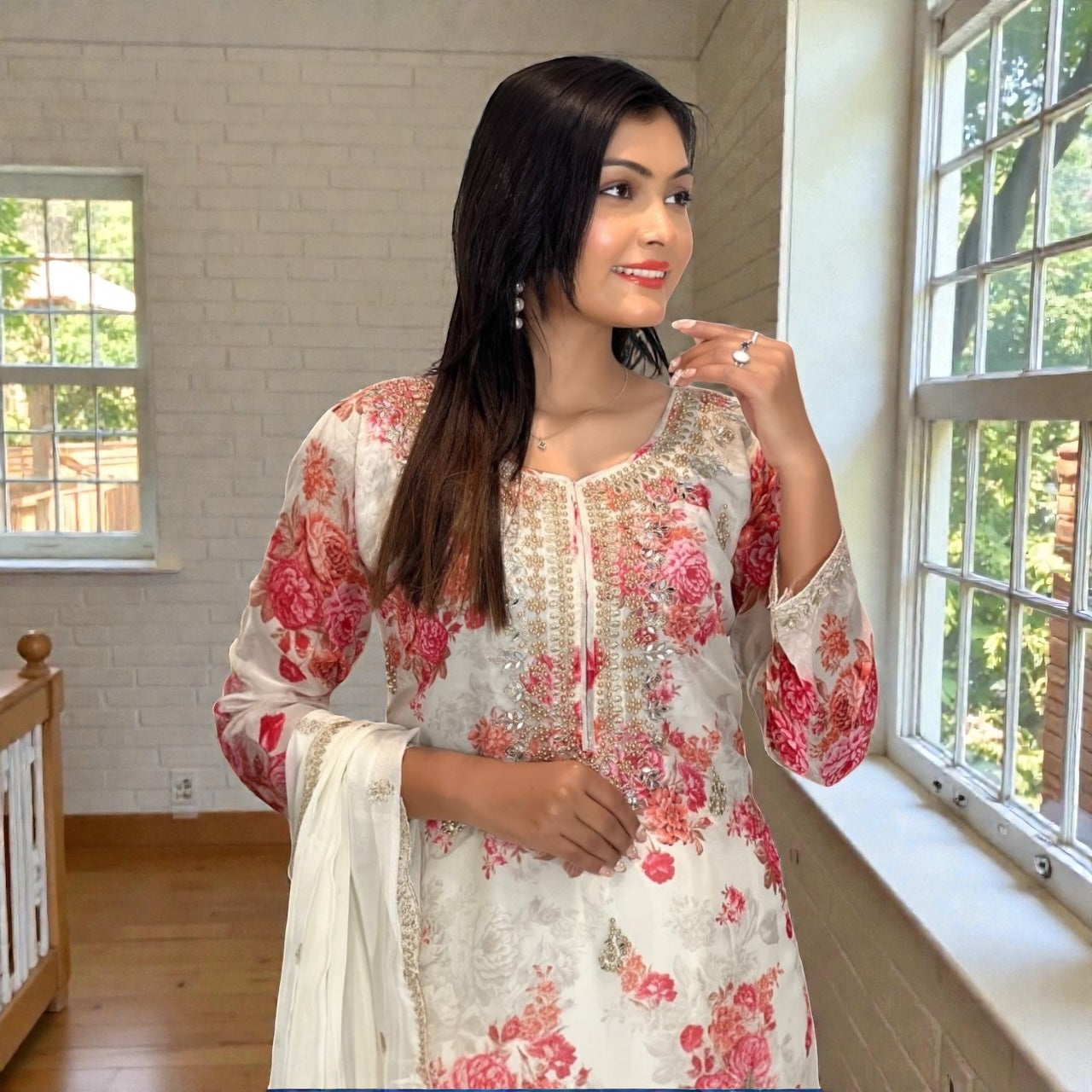Plus size designer Salwar Suit