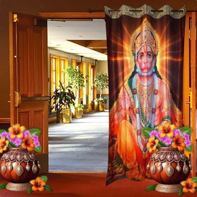 Digital print worship rooms' curtains
