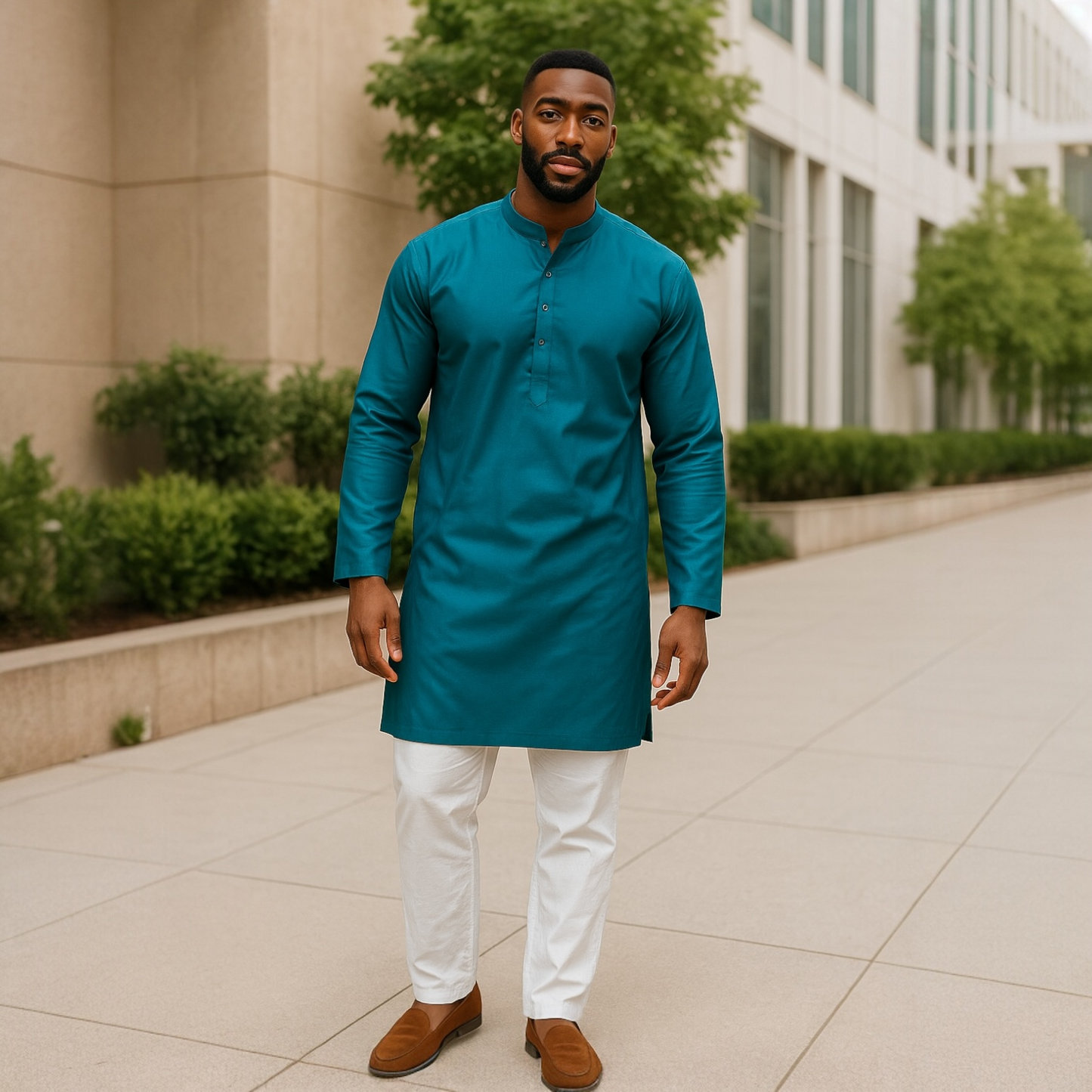 Plus size men’s kurta set