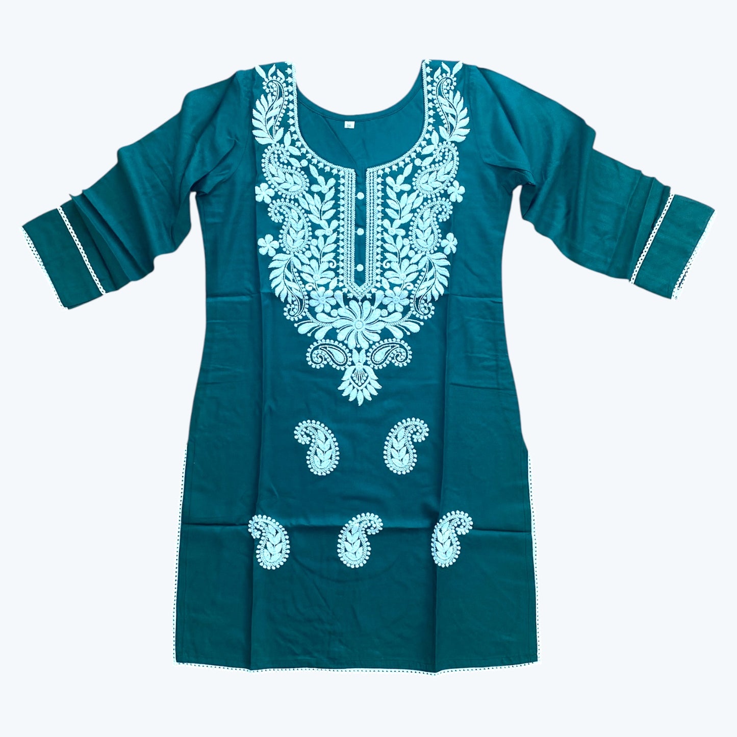 Chikankari kurti top only.