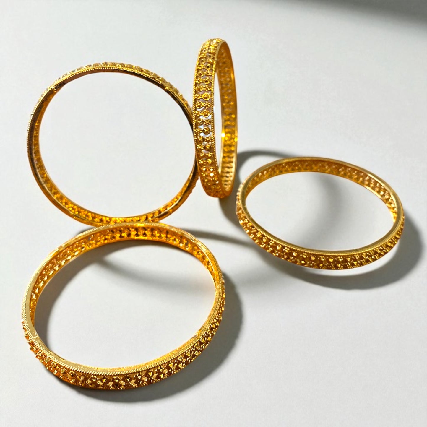 Colours Gold-Plated 4-Piece Bangle Set