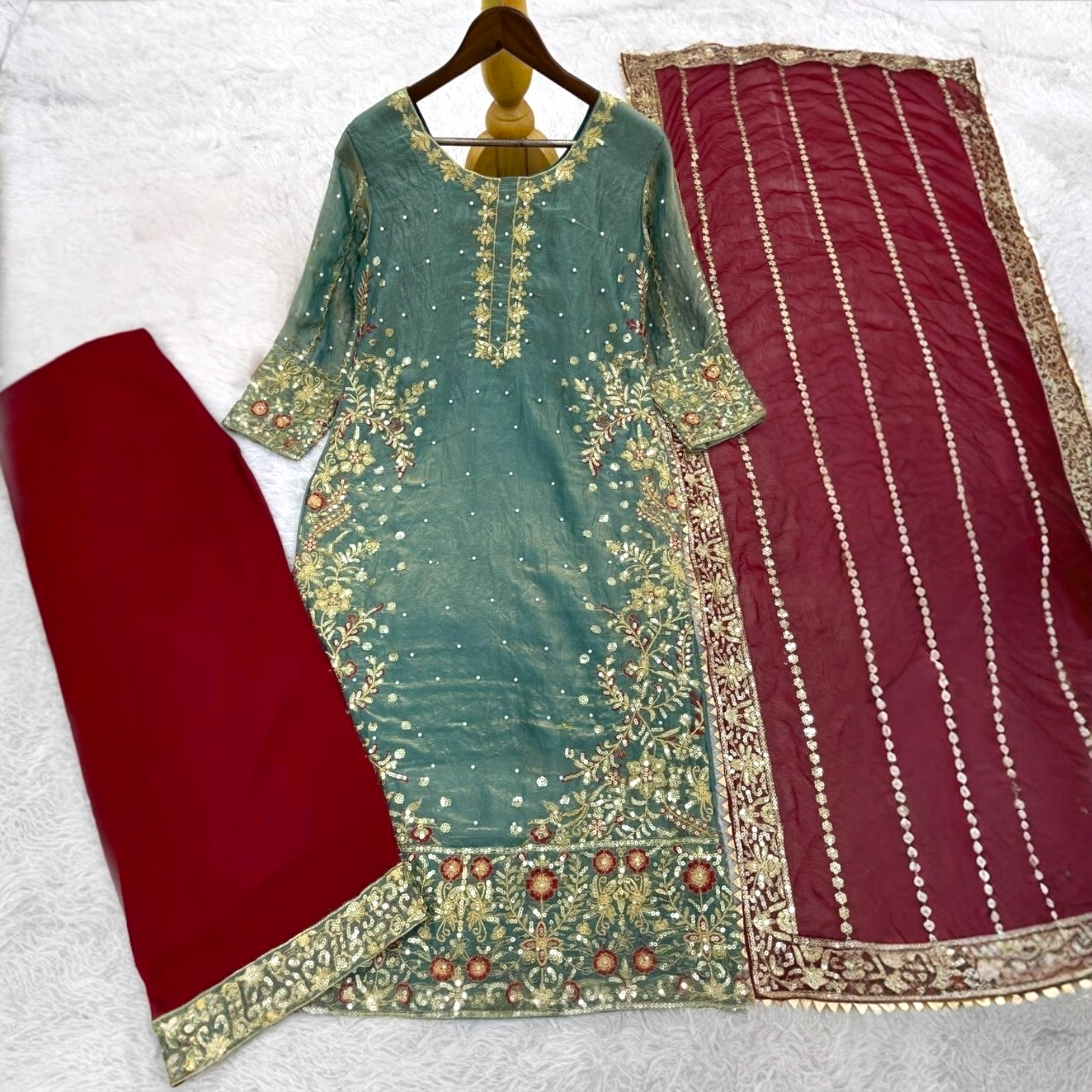 Plus size lavish salwar suit with dupatta