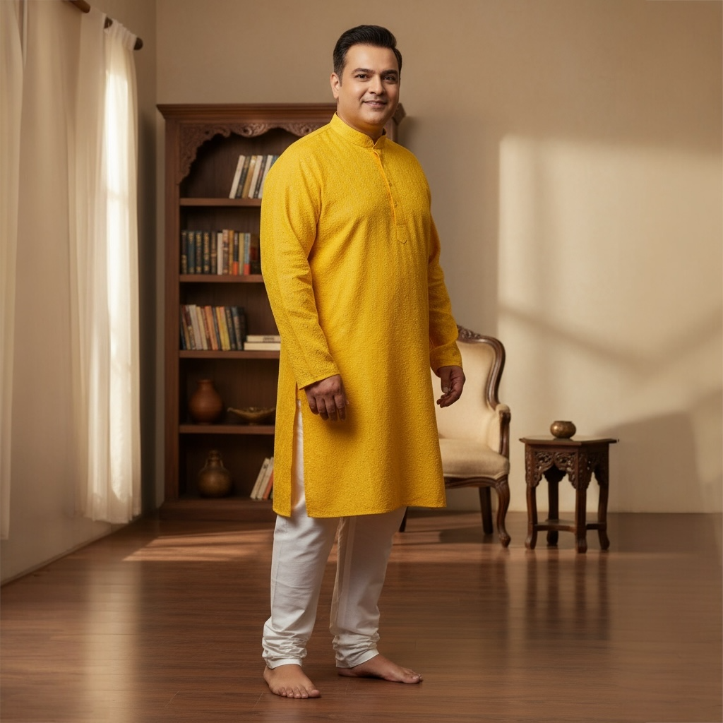 Plus size chikankari kurta set sequins
