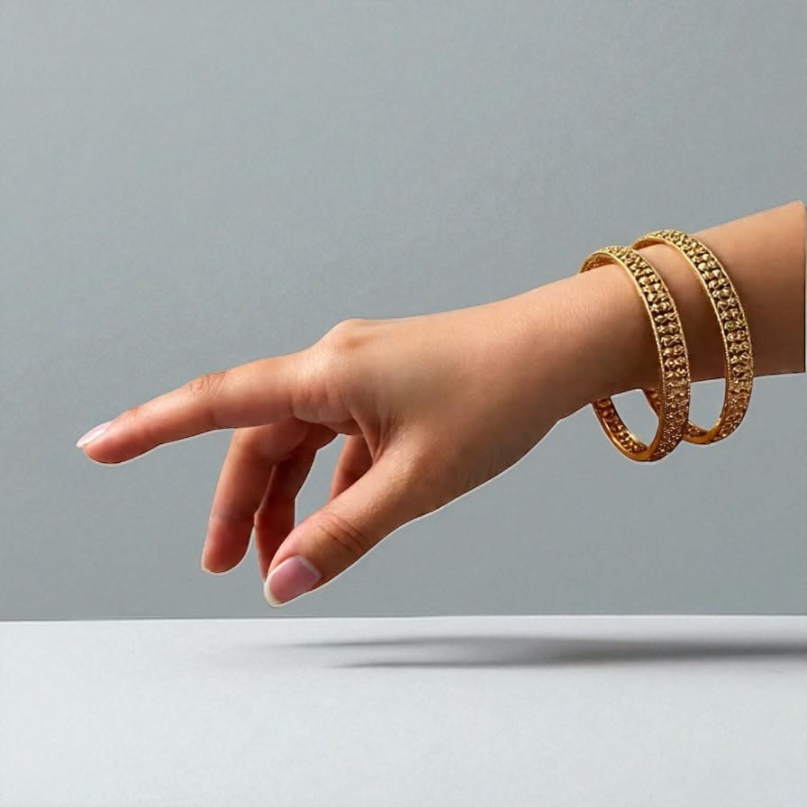 Colours Gold-Plated 4-Piece Bangle Set