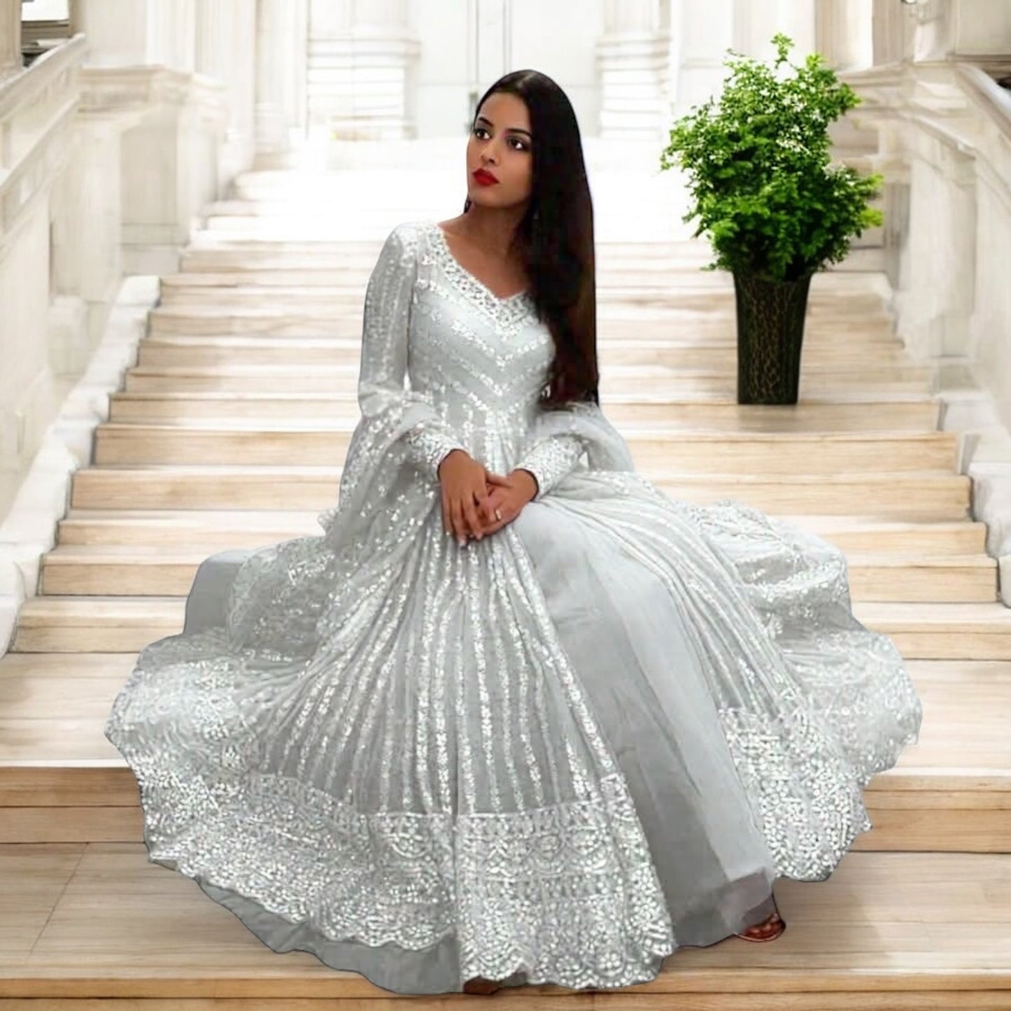 Long top lehenga