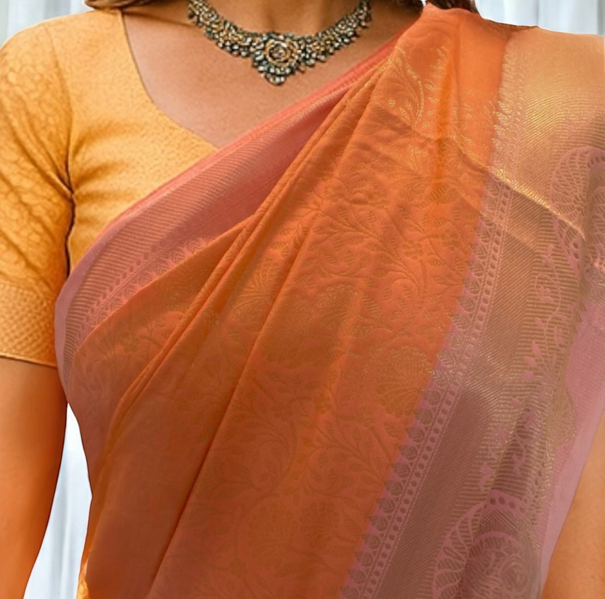 Banarashi sari with blouse