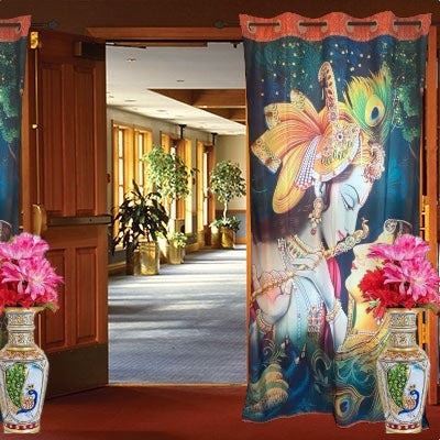 Digital print worship rooms' curtains