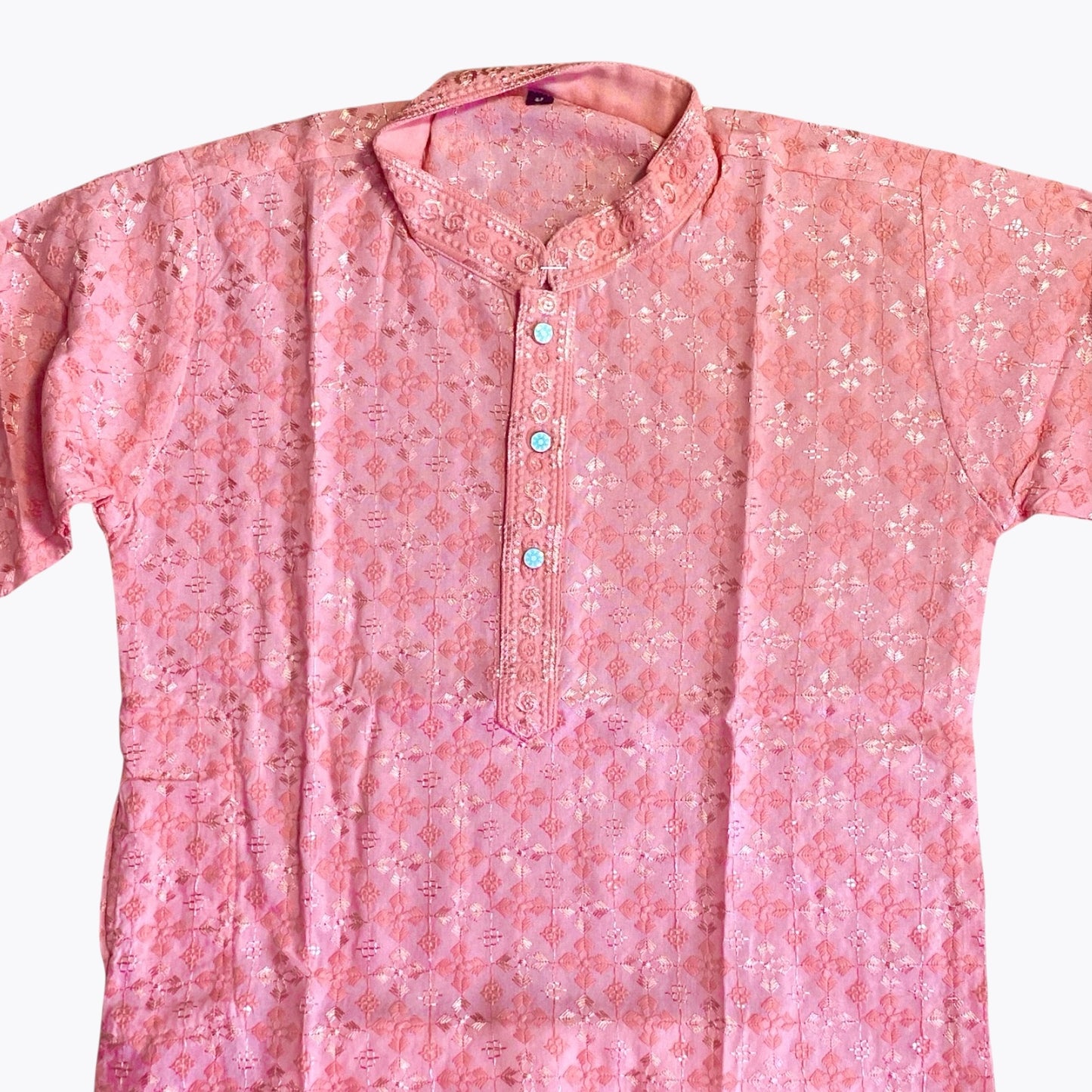 Chikankari father-son family combo set