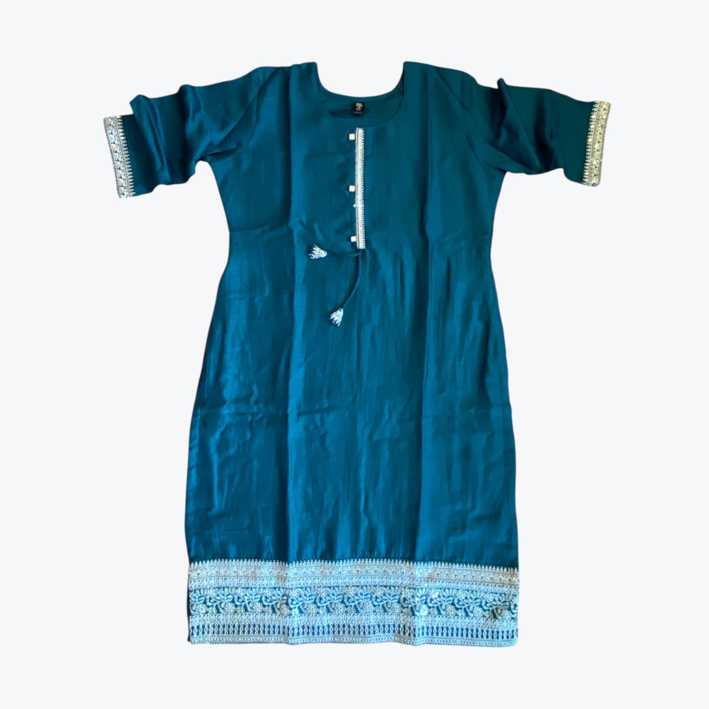 Big size kurta set zari work