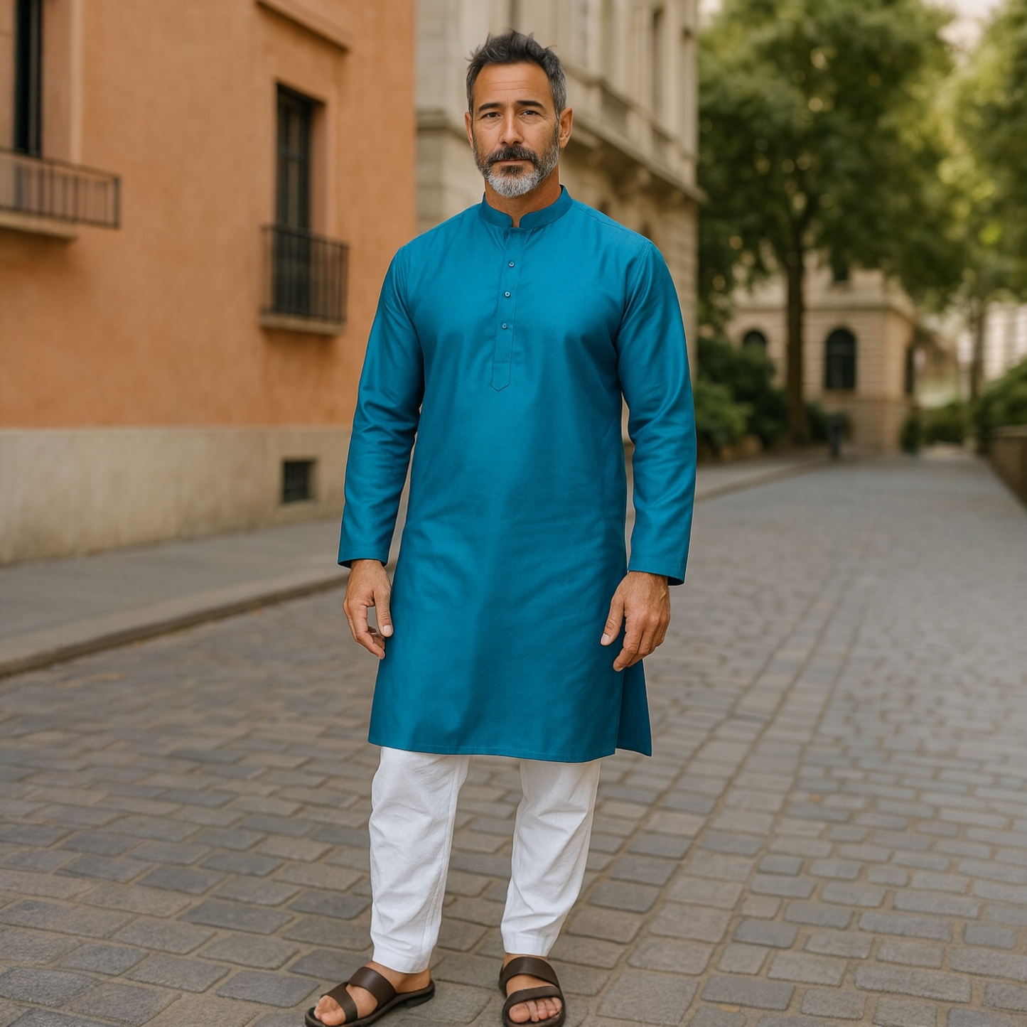Plus size men’s kurta set